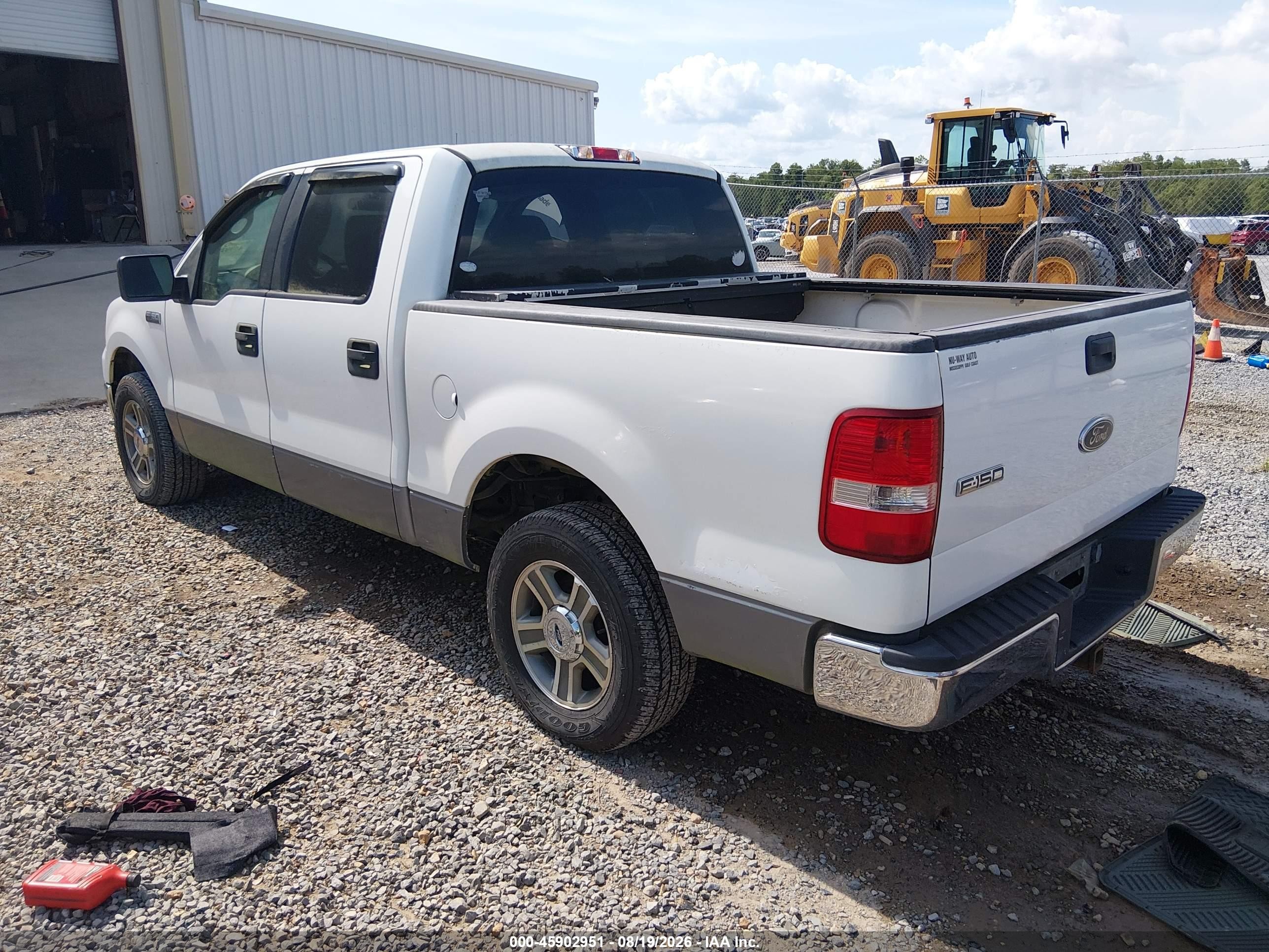 2005 Ford F-150 Lariat/xlt White vin: 1FTPW12555FB57524