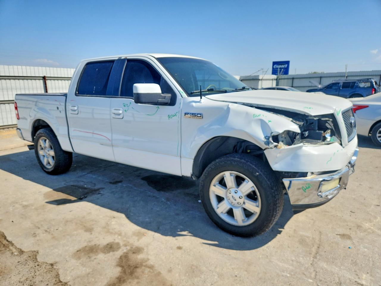2005 Ford F150 Supercrew White vin: 1FTPW12555KF16054