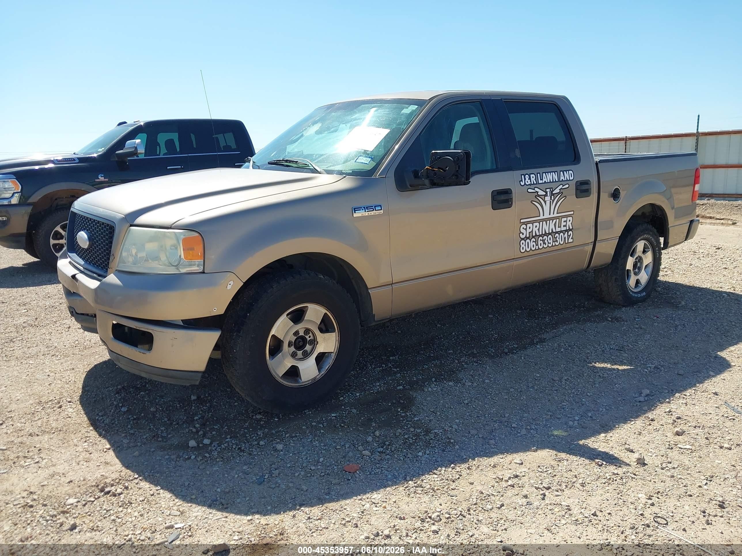 2006 Ford F-150 Lariat/xlt Brown vin: 1FTPW12556KB49982