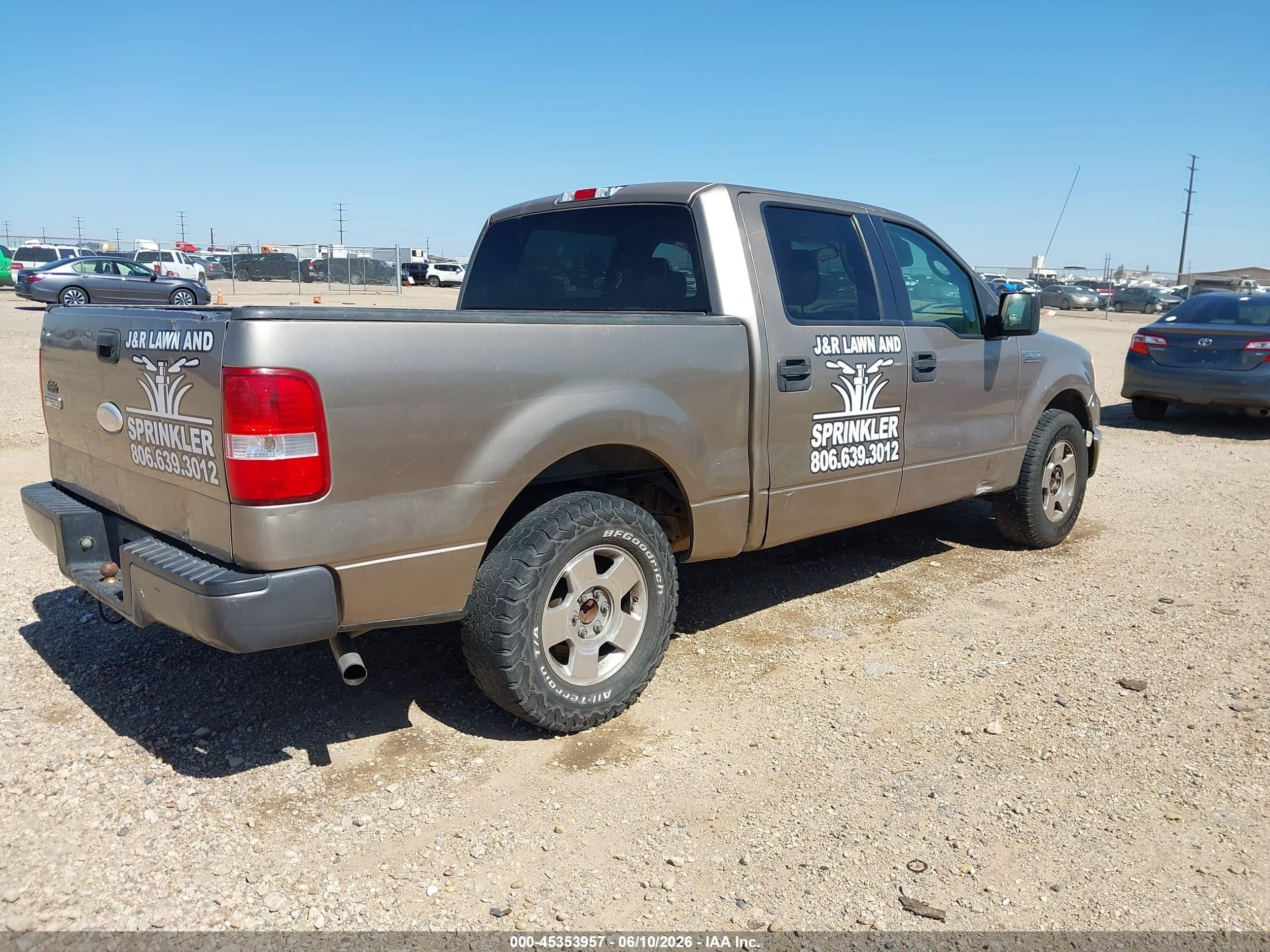 2006 Ford F-150 Lariat/xlt Brown vin: 1FTPW12556KB49982