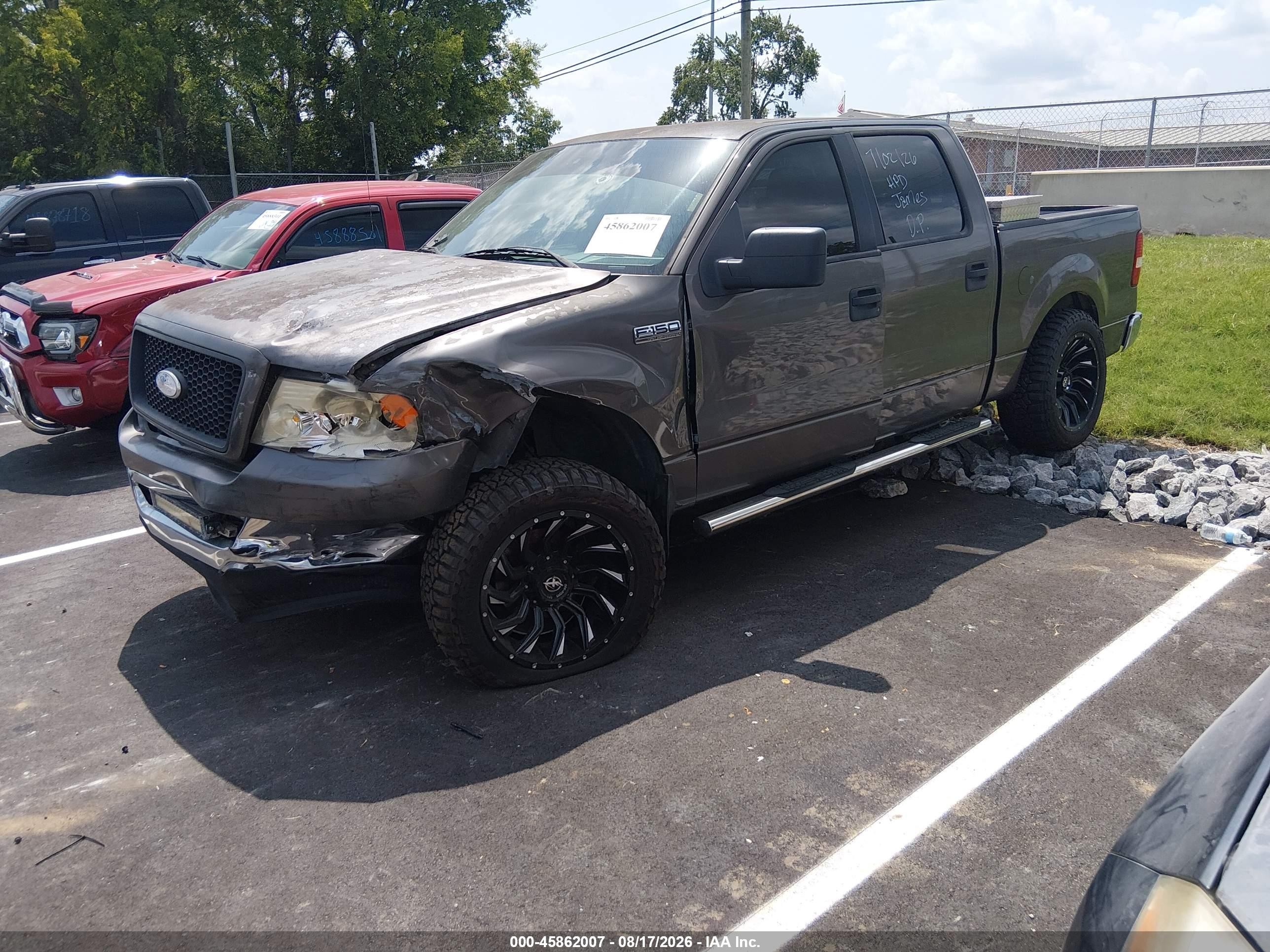 2006 Ford F-150 Lariat/xlt Gray vin: 1FTPW12556KB69603