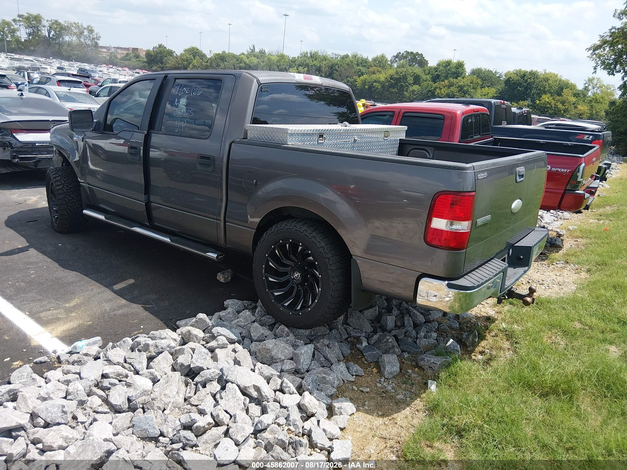 2006 Ford F-150 Lariat/xlt Gray vin: 1FTPW12556KB69603