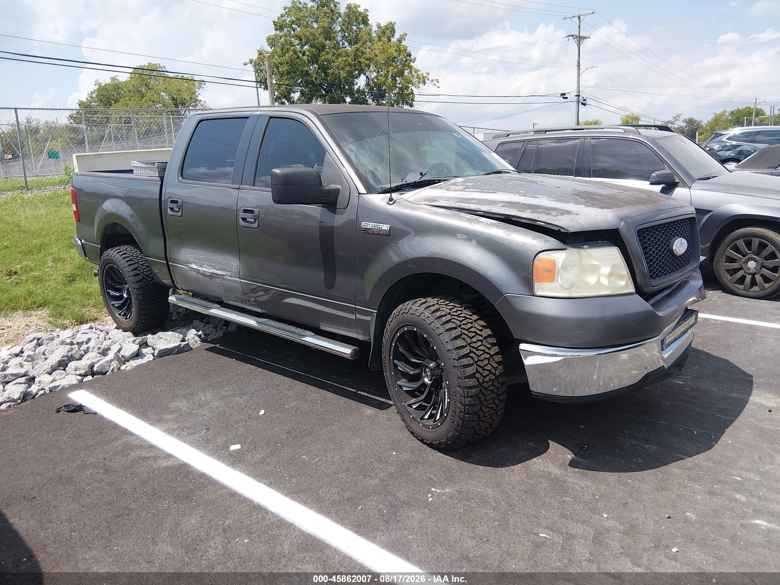 2006 Ford F-150 Lariat/xlt Gray vin: 1FTPW12556KB69603