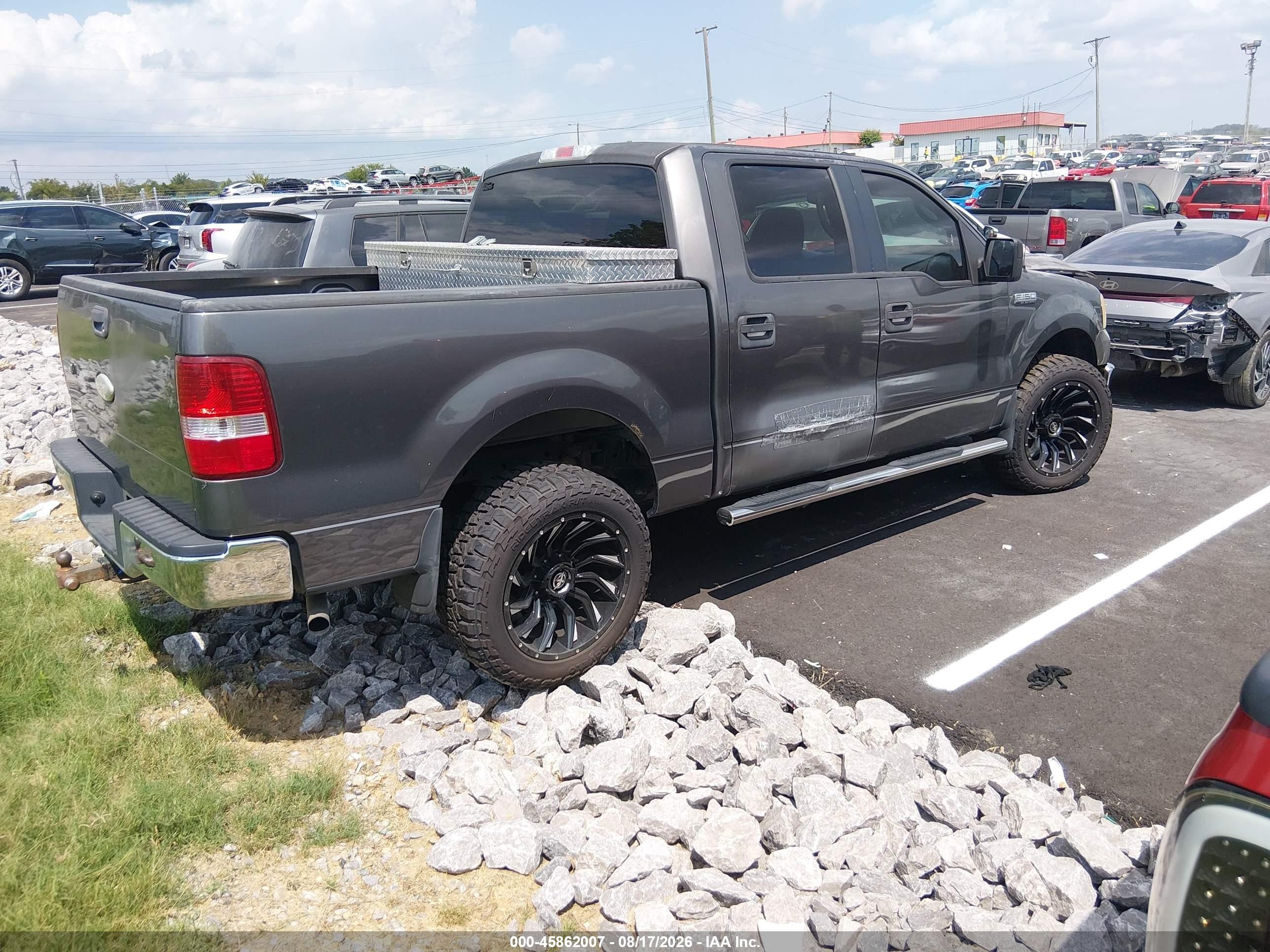 2006 Ford F-150 Lariat/xlt Gray vin: 1FTPW12556KB69603