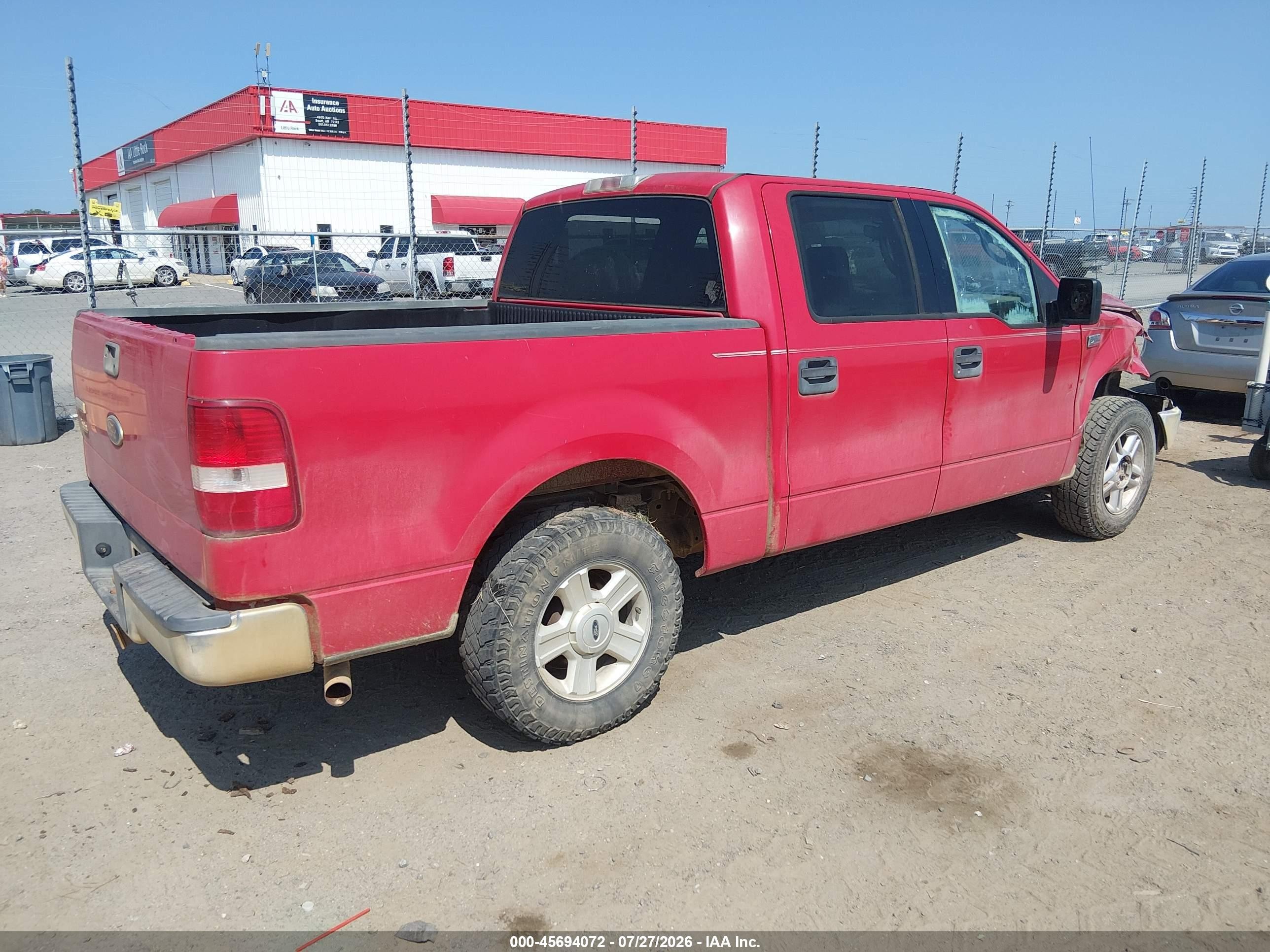 2004 Ford F-150 Lariat/xlt Red vin: 1FTPW12564KC43219