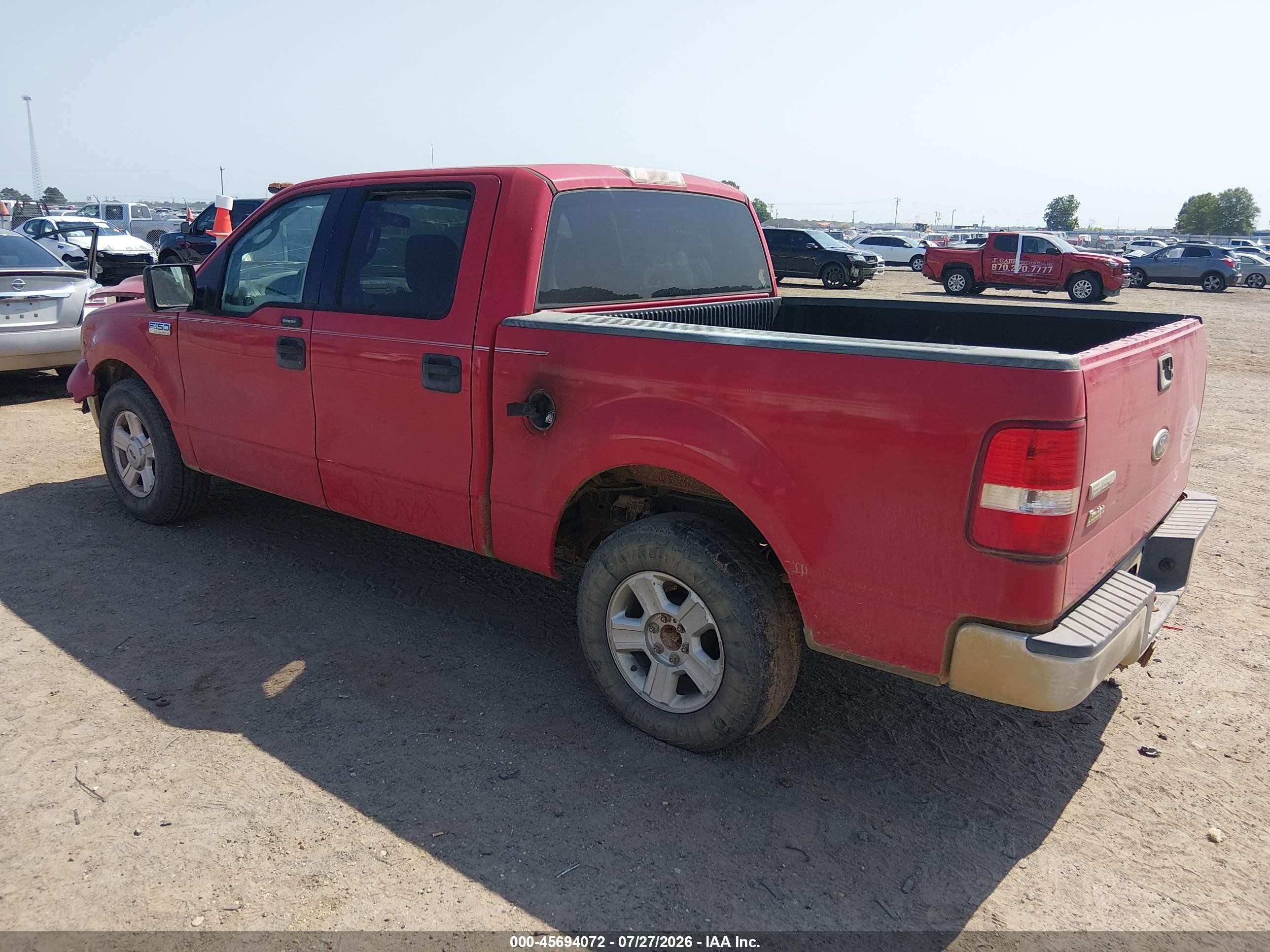 2004 Ford F-150 Lariat/xlt Red vin: 1FTPW12564KC43219
