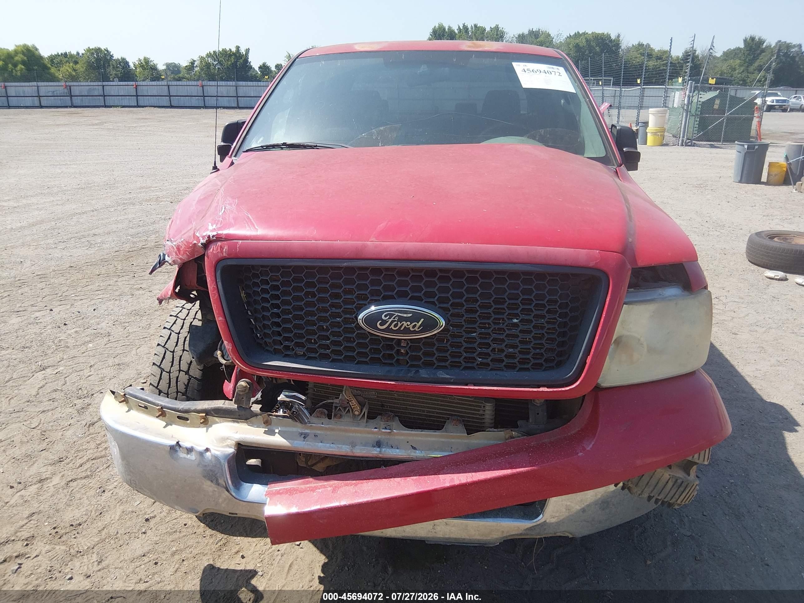 2004 Ford F-150 Lariat/xlt Red vin: 1FTPW12564KC43219