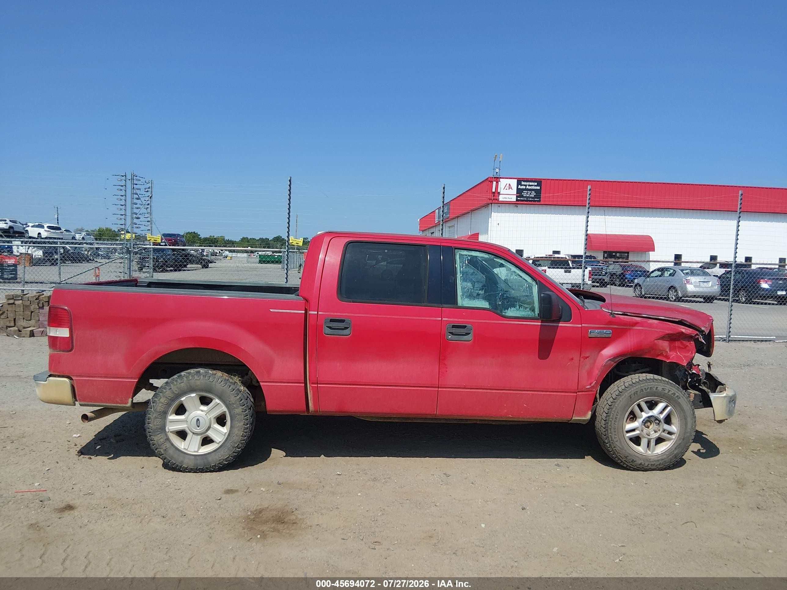 2004 Ford F-150 Lariat/xlt Red vin: 1FTPW12564KC43219