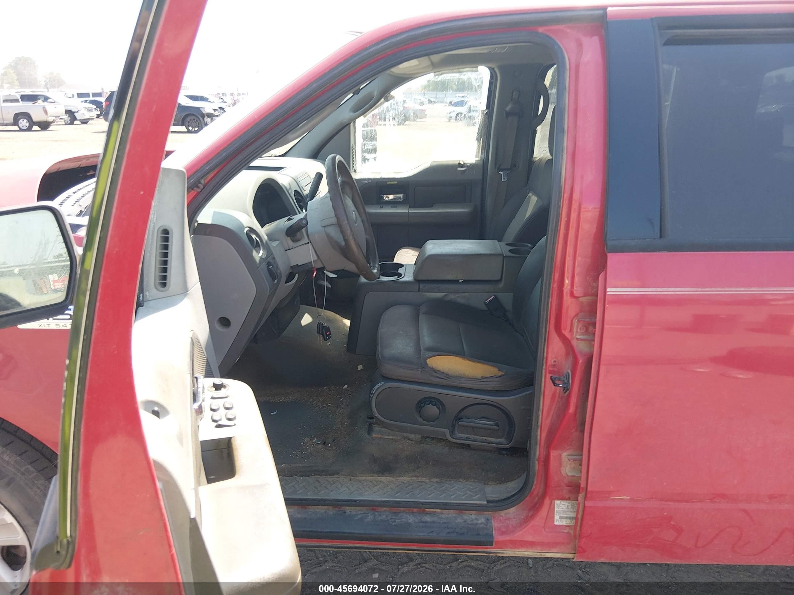 2004 Ford F-150 Lariat/xlt Red vin: 1FTPW12564KC43219