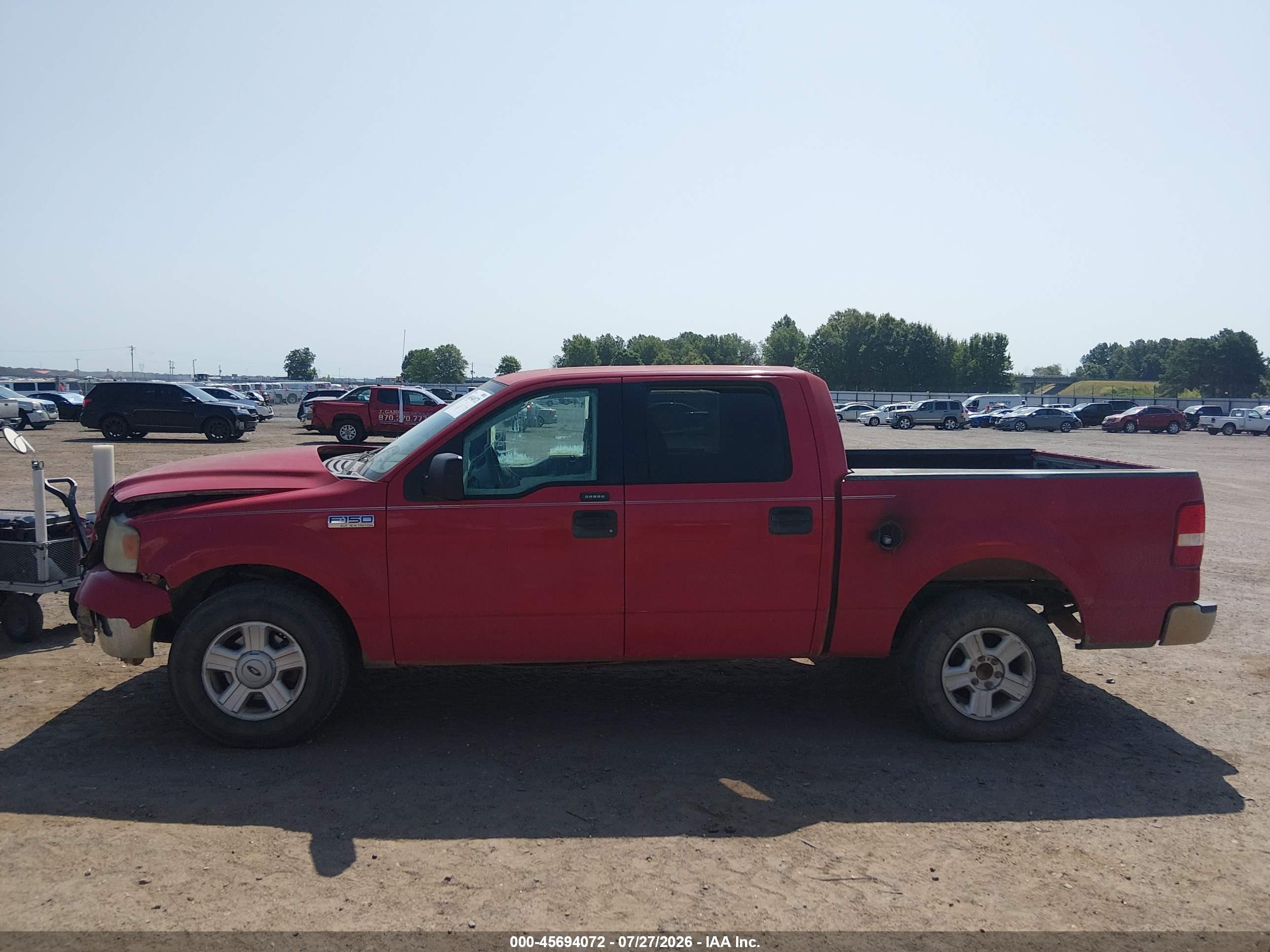 2004 Ford F-150 Lariat/xlt Red vin: 1FTPW12564KC43219