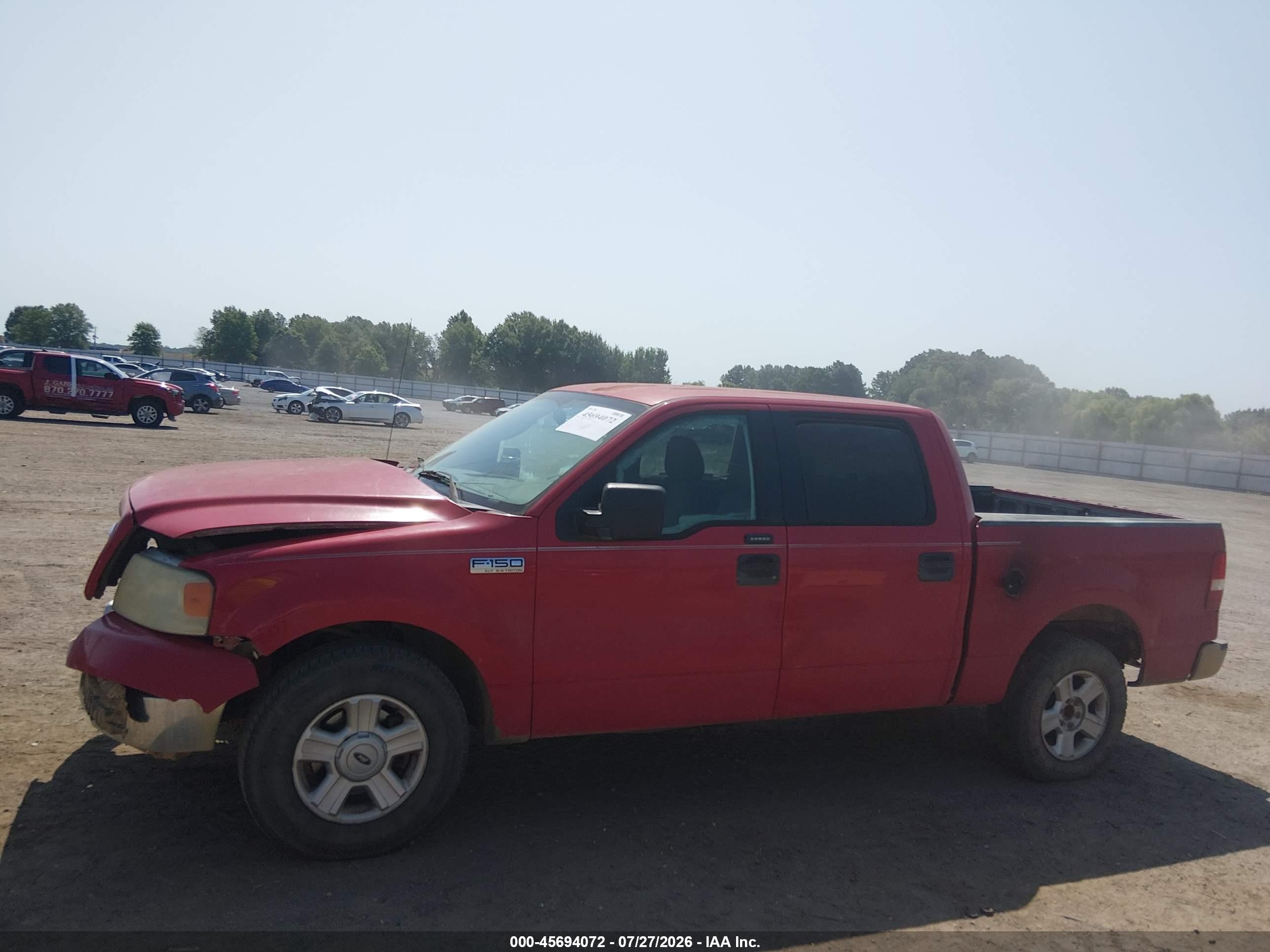 2004 Ford F-150 Lariat/xlt Red vin: 1FTPW12564KC43219