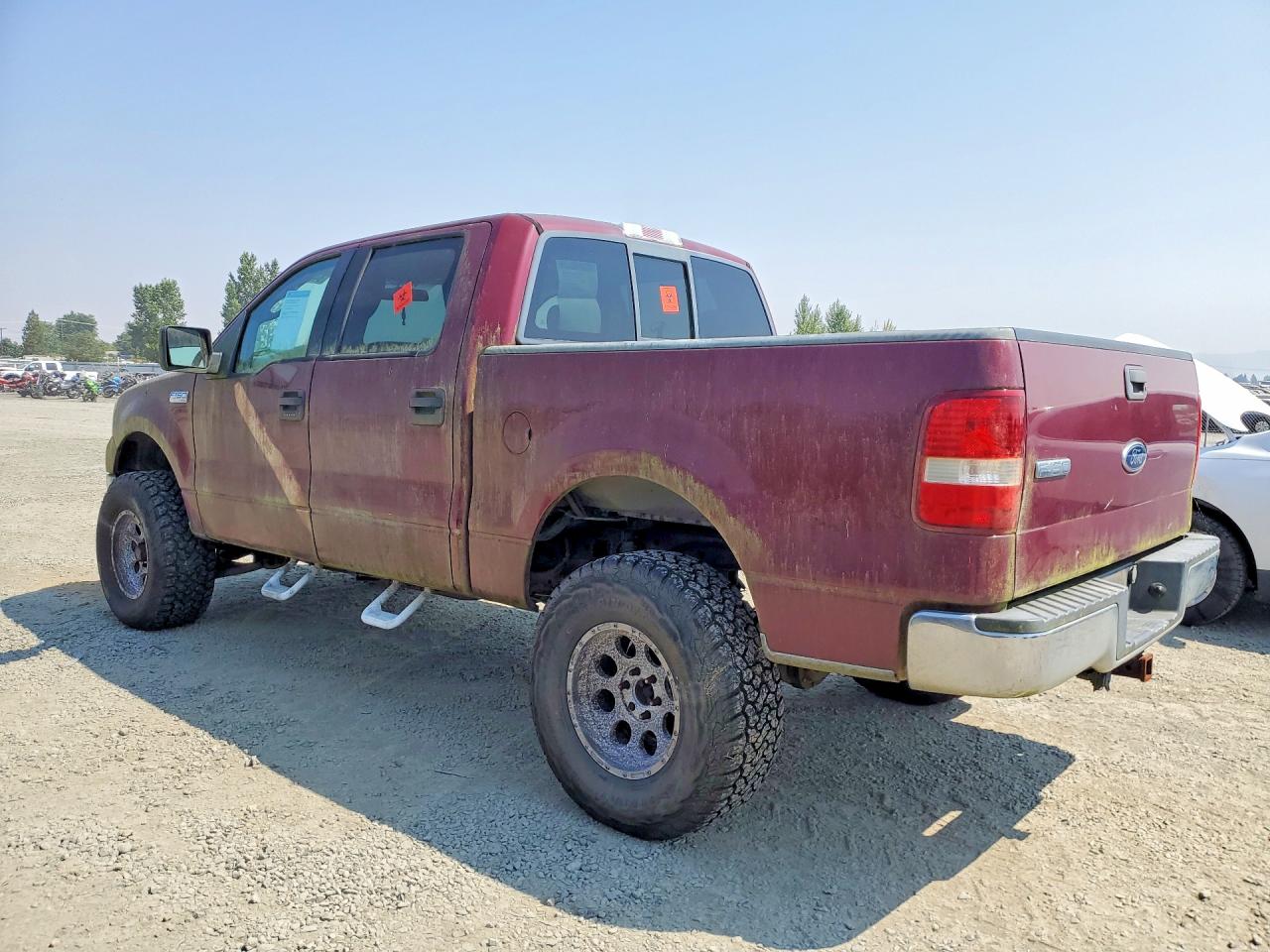 2004 Ford F150 Supercrew Burgundy vin: 1FTPW12564KD71962