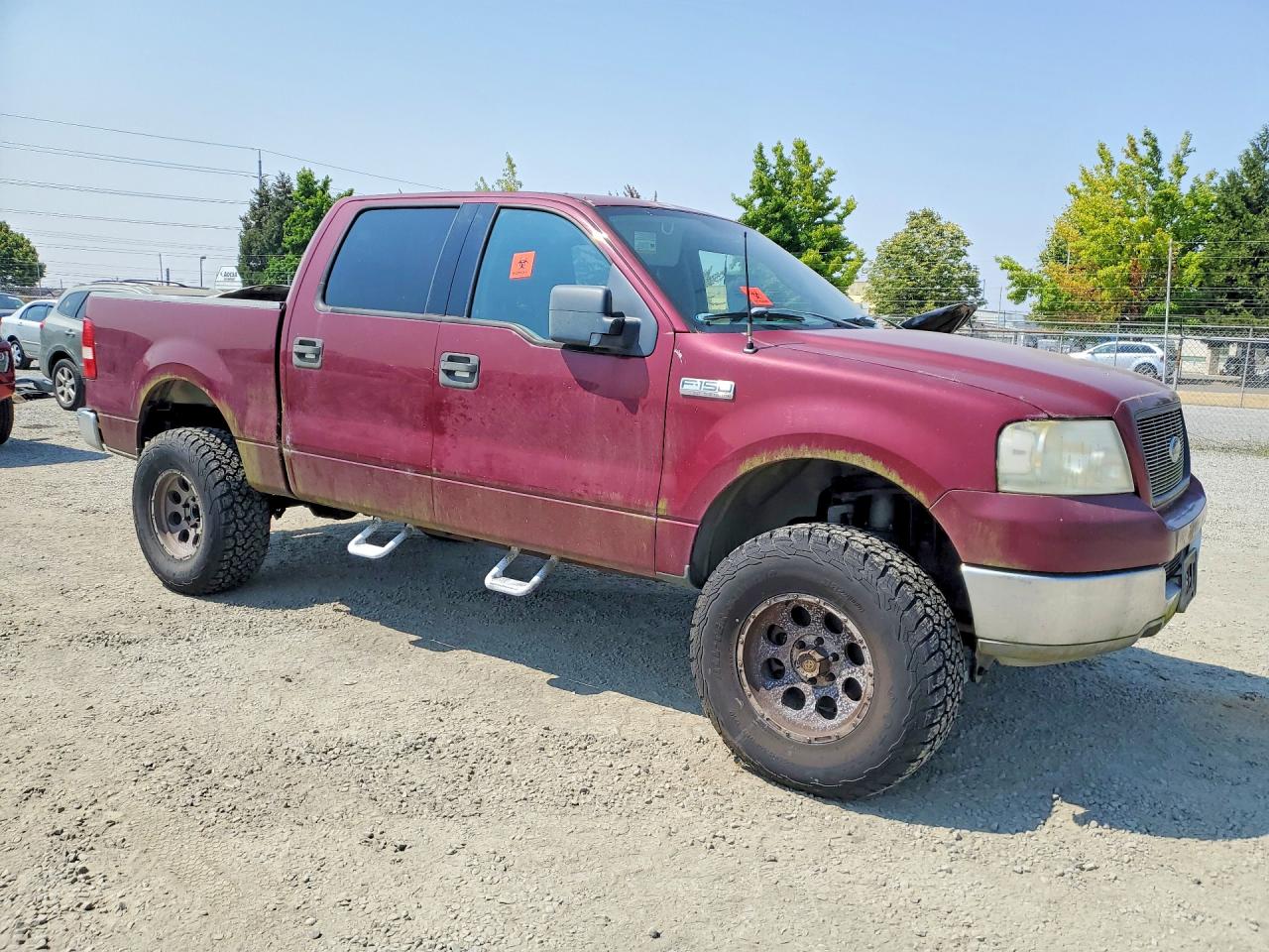2004 Ford F150 Supercrew Burgundy vin: 1FTPW12564KD71962