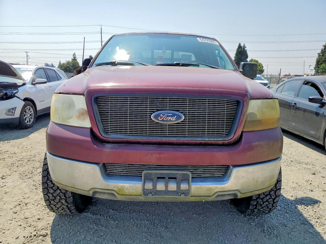 2004 Ford F150 Supercrew Burgundy vin: 1FTPW12564KD71962