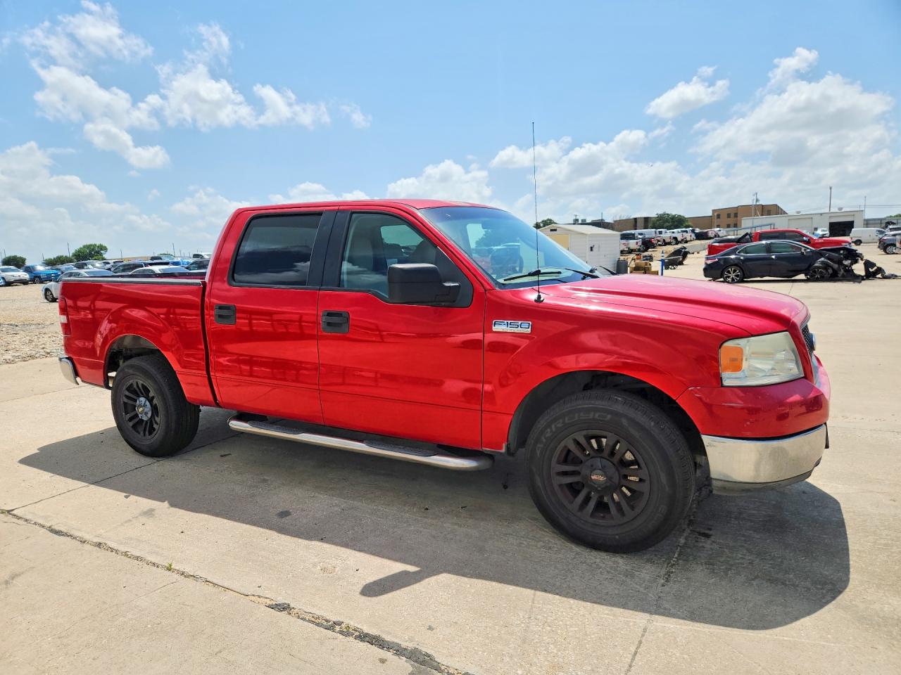 2005 Ford F150 Supercrew Red vin: 1FTPW12565KB73660