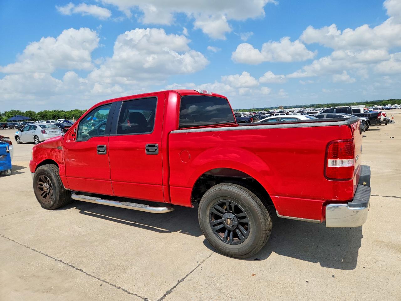 2005 Ford F150 Supercrew Red vin: 1FTPW12565KB73660