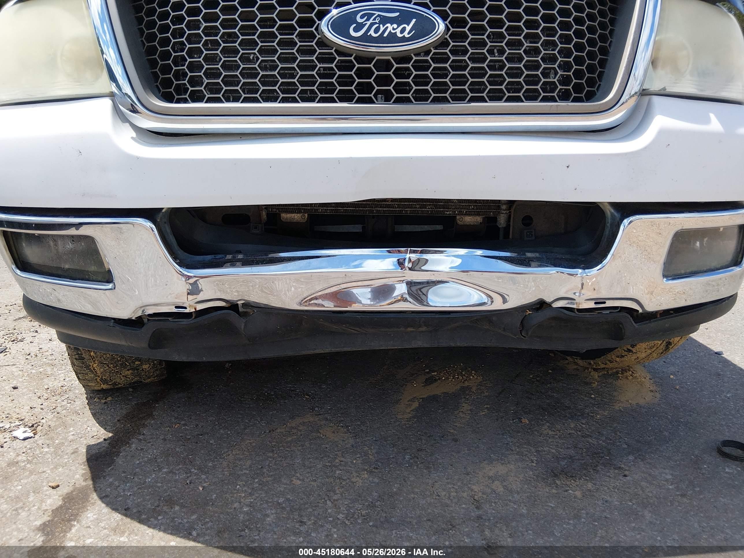 2005 Ford F-150 Lariat/xlt White vin: 1FTPW12565KE27609