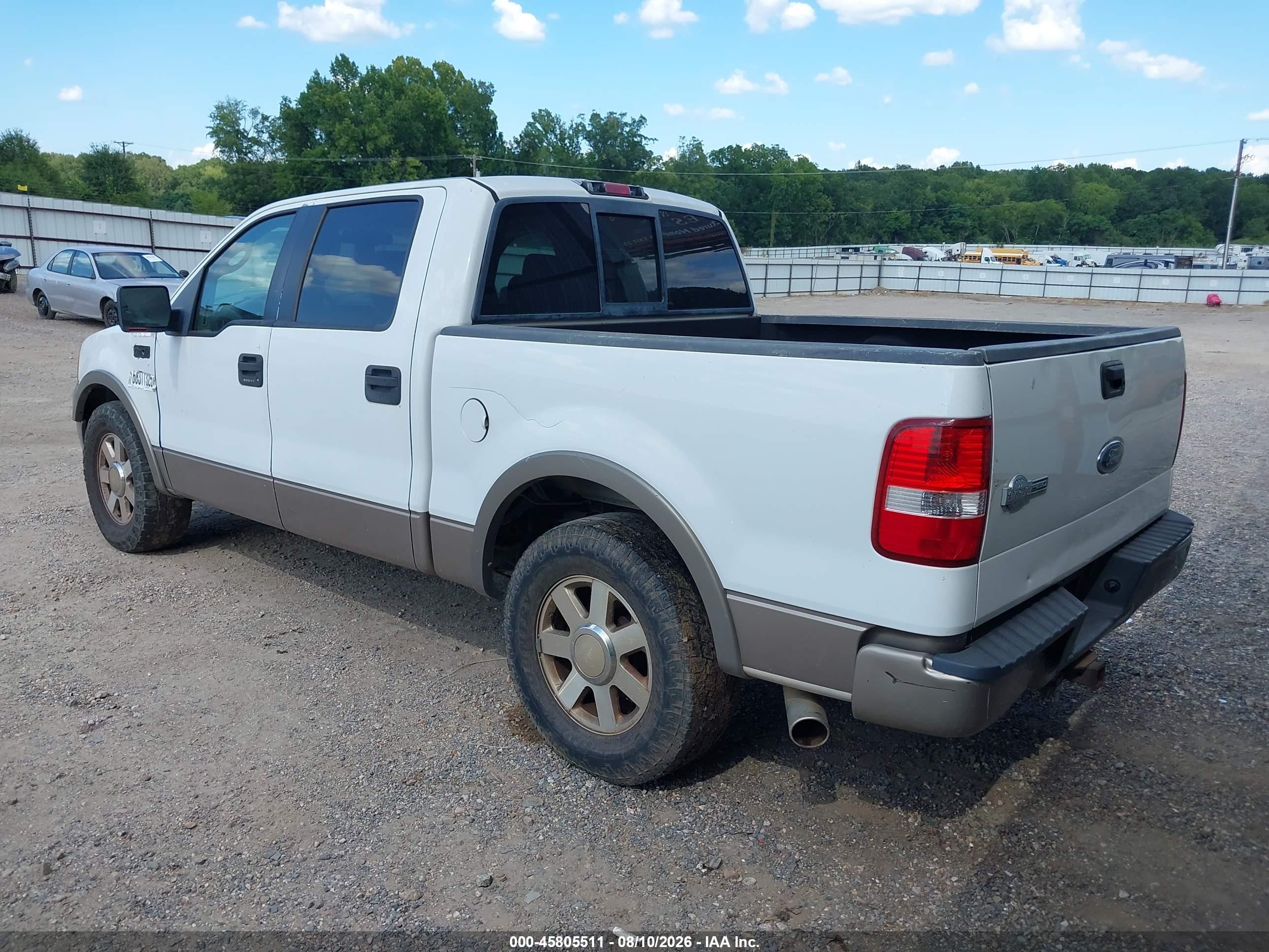 2005 Ford F-150 Lariat/xlt Белый vin: 1FTPW12565KE45723