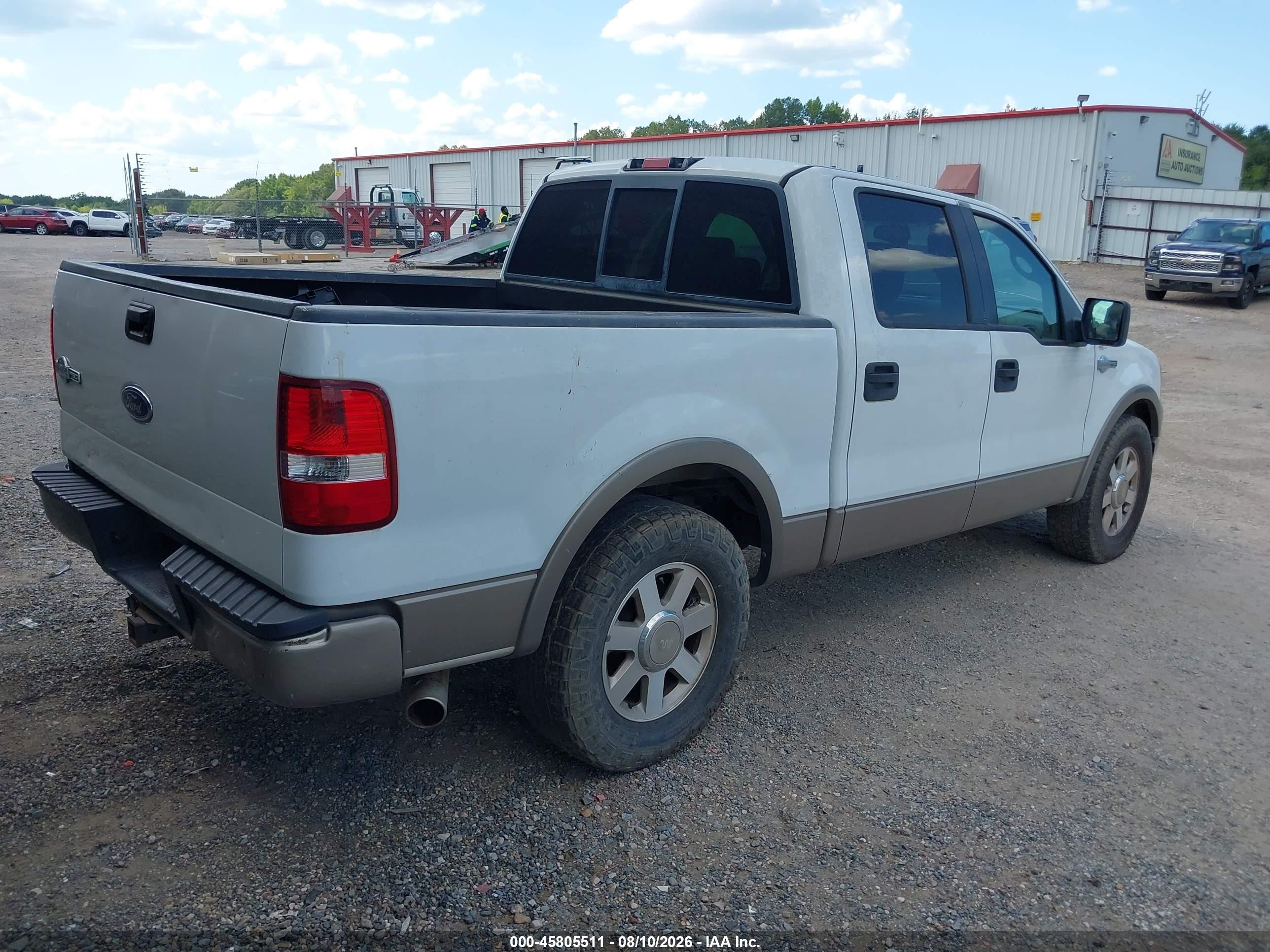 2005 Ford F-150 Lariat/xlt Белый vin: 1FTPW12565KE45723