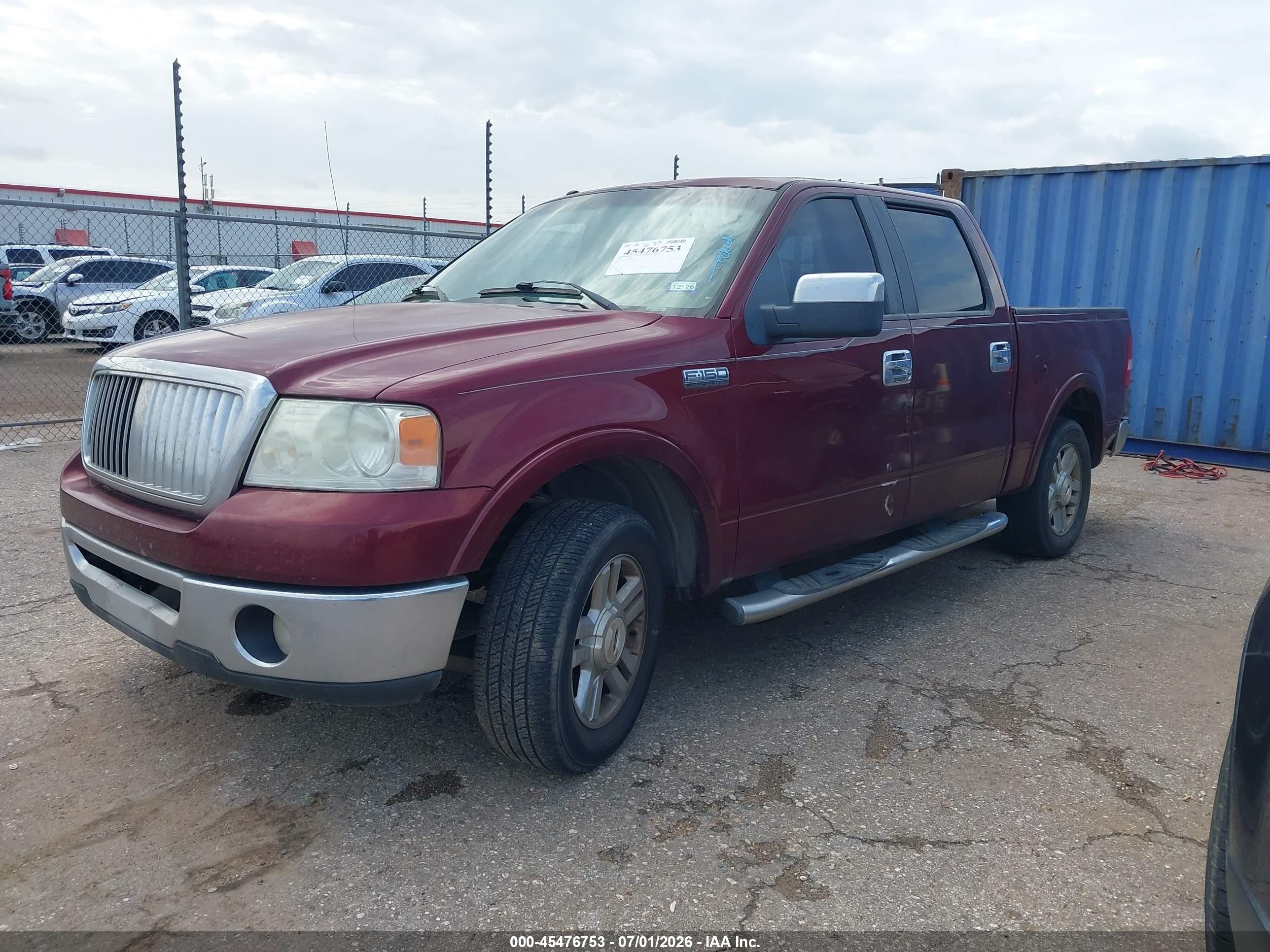 2006 Ford F-150 Lariat/xlt Red vin: 1FTPW12566KA94331