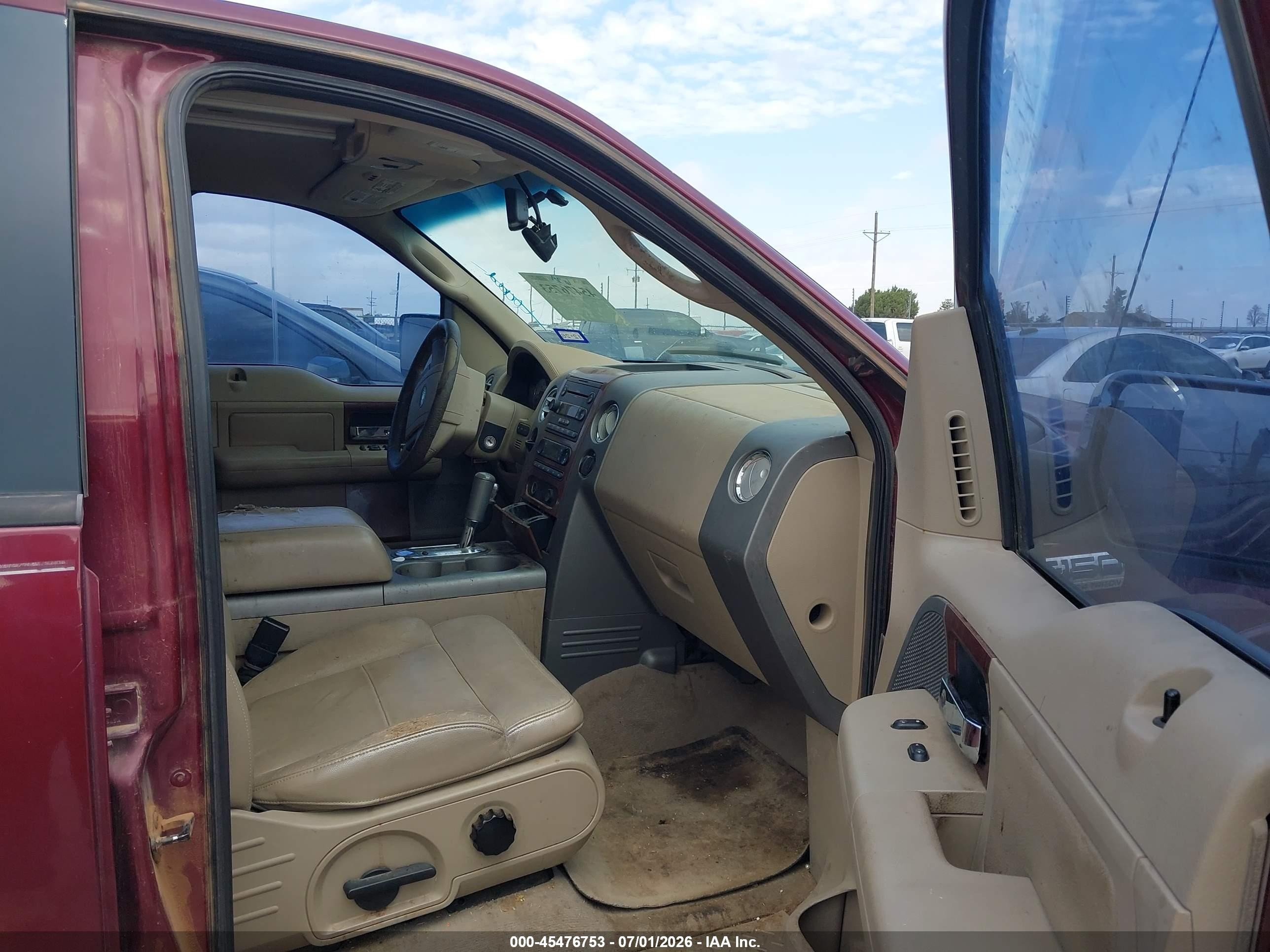 2006 Ford F-150 Lariat/xlt Red vin: 1FTPW12566KA94331