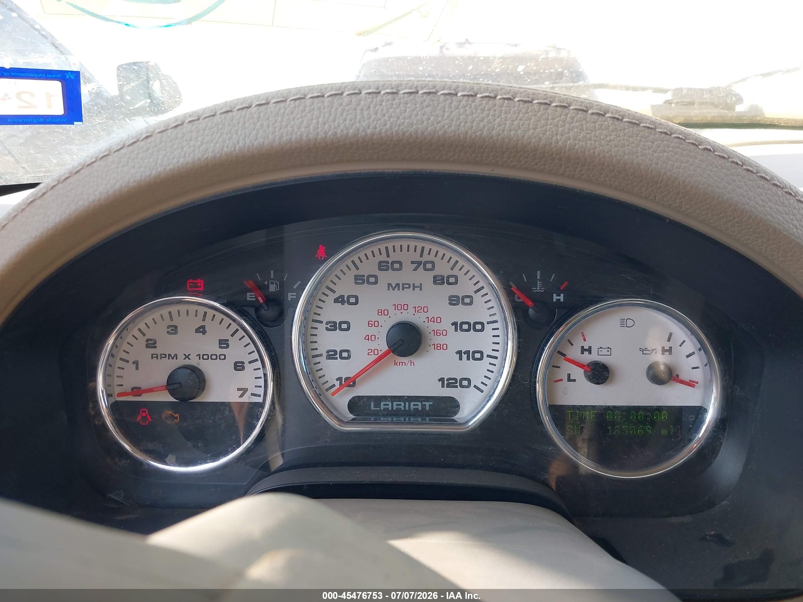 2006 Ford F-150 Lariat/xlt Red vin: 1FTPW12566KA94331