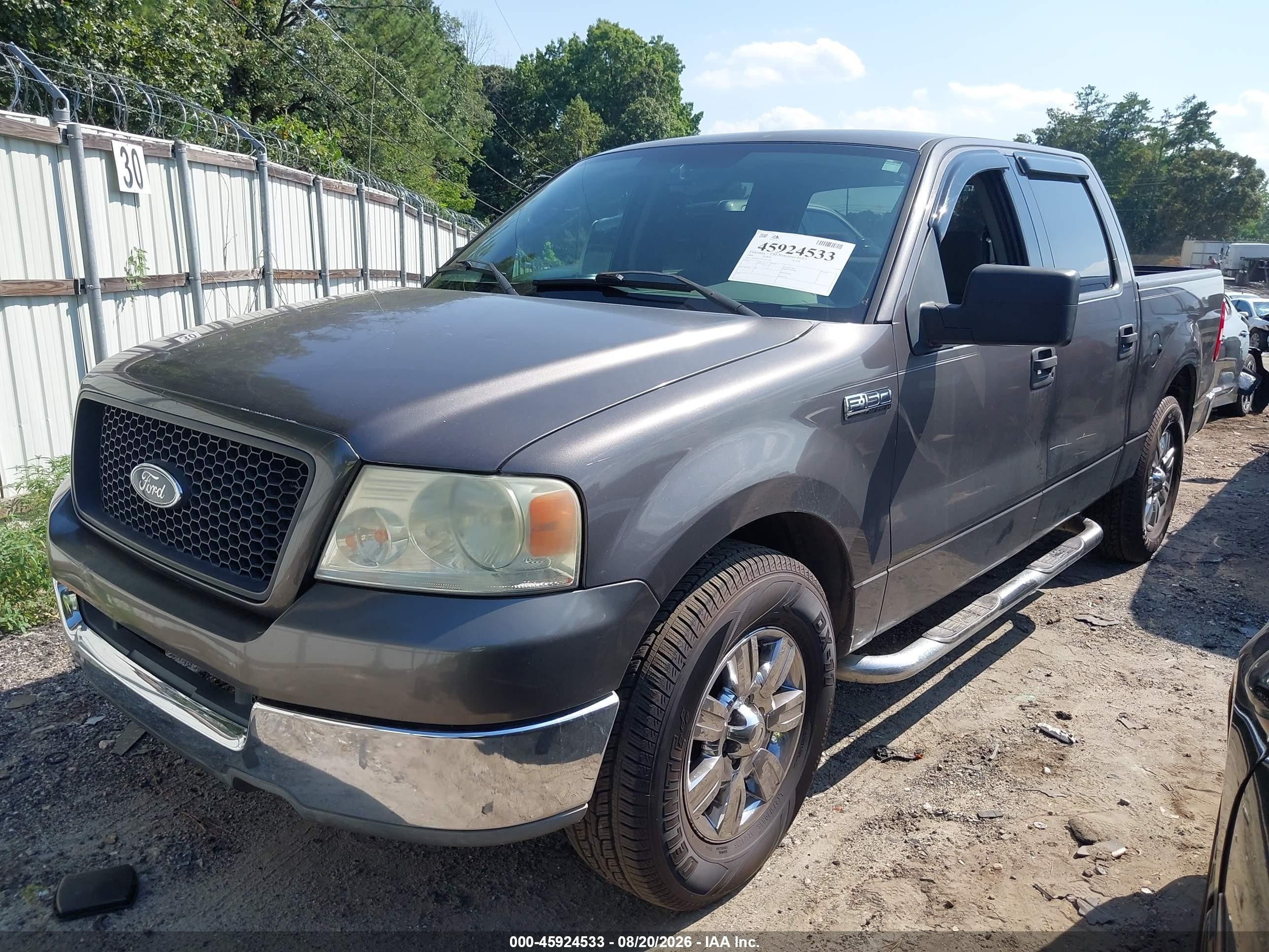 2004 Ford F-150 Lariat/xlt Gray vin: 1FTPW12574KB15068