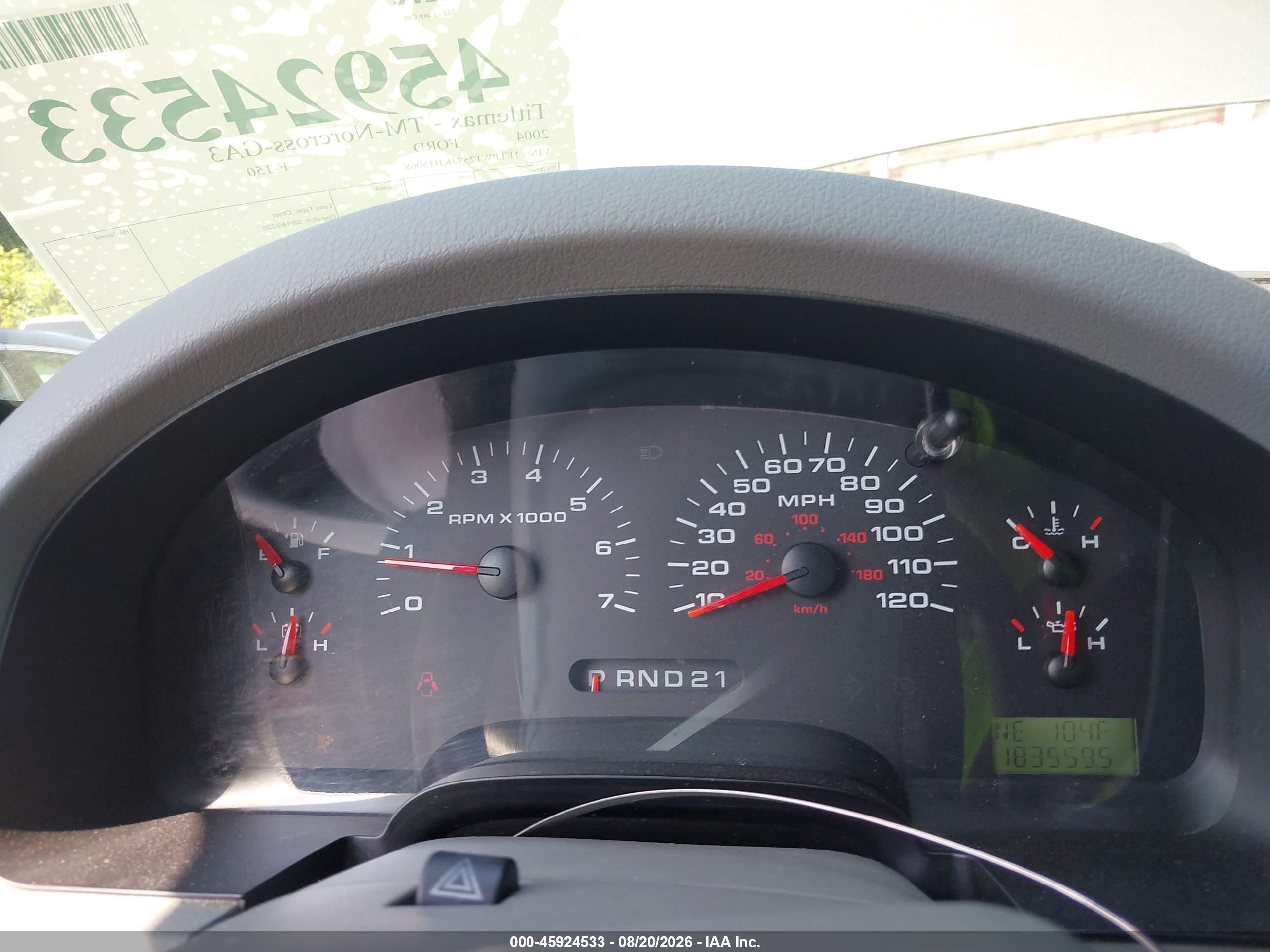 2004 Ford F-150 Lariat/xlt Gray vin: 1FTPW12574KB15068