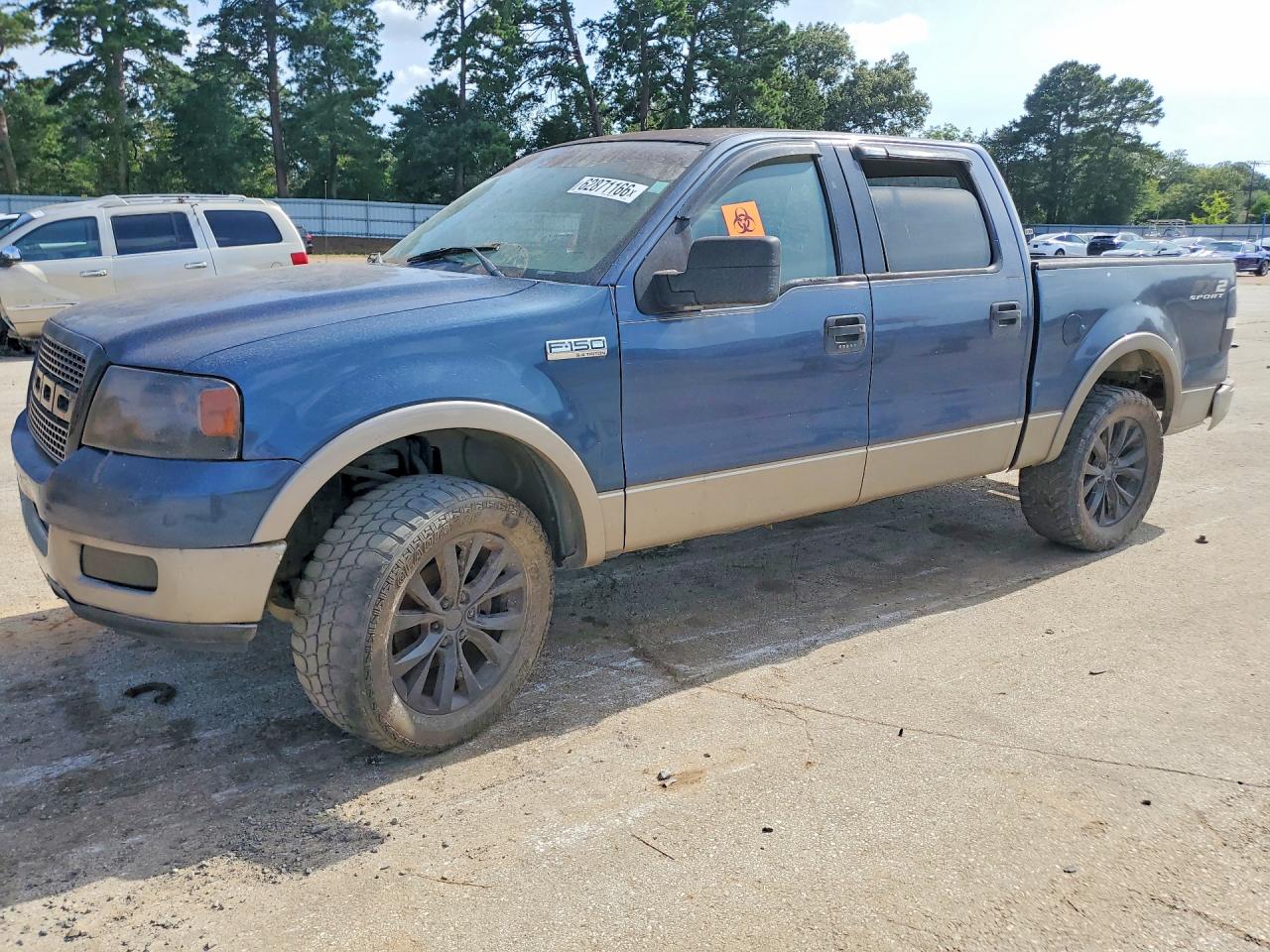 2004 Ford F150 Supercrew Blue vin: 1FTPW12574KC72700