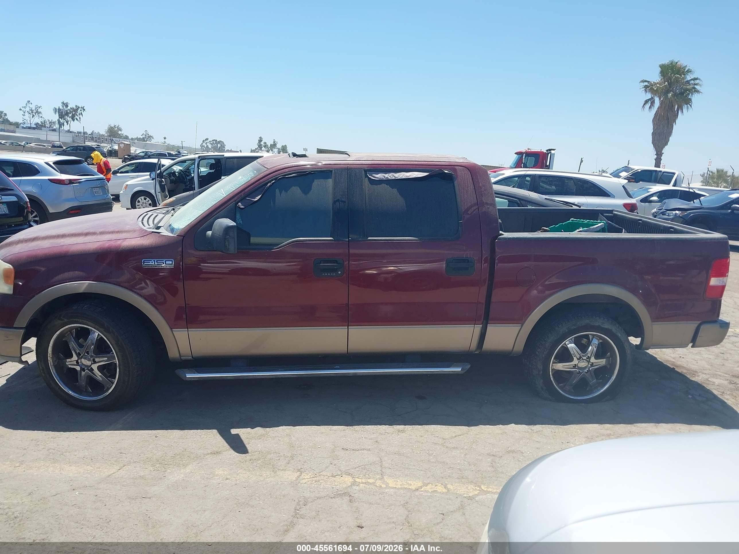 2004 Ford F-150 Lariat/xlt Бордовый vin: 1FTPW12574KD32233