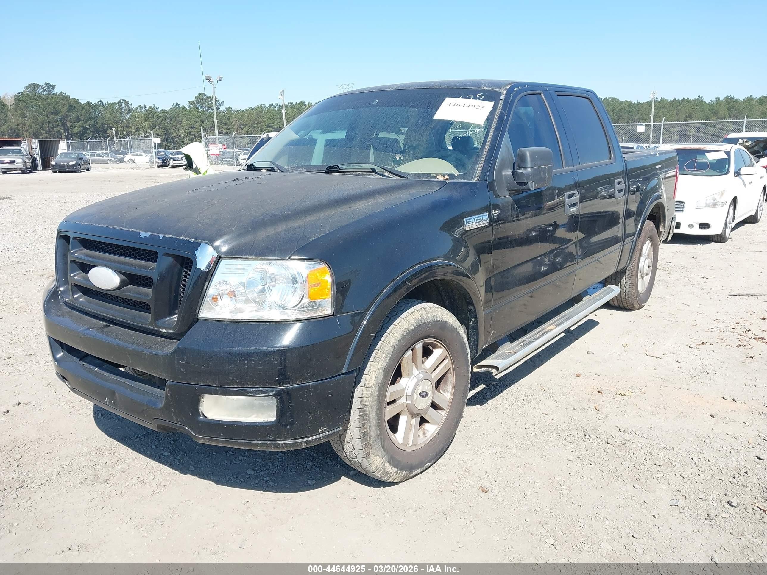 2004 Ford F-150 Lariat/xlt Black vin: 1FTPW12574KD63658