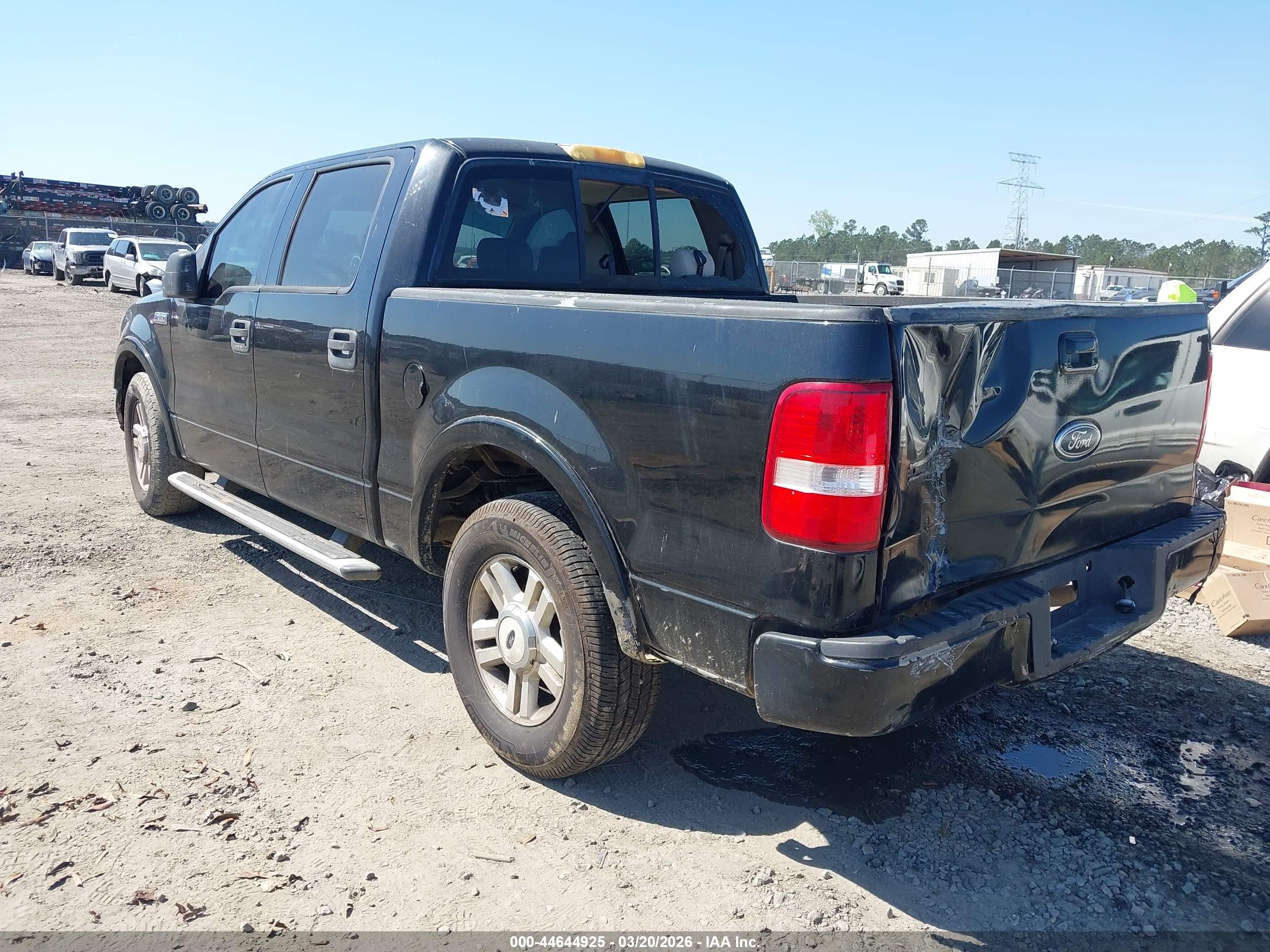 2004 Ford F-150 Lariat/xlt Black vin: 1FTPW12574KD63658