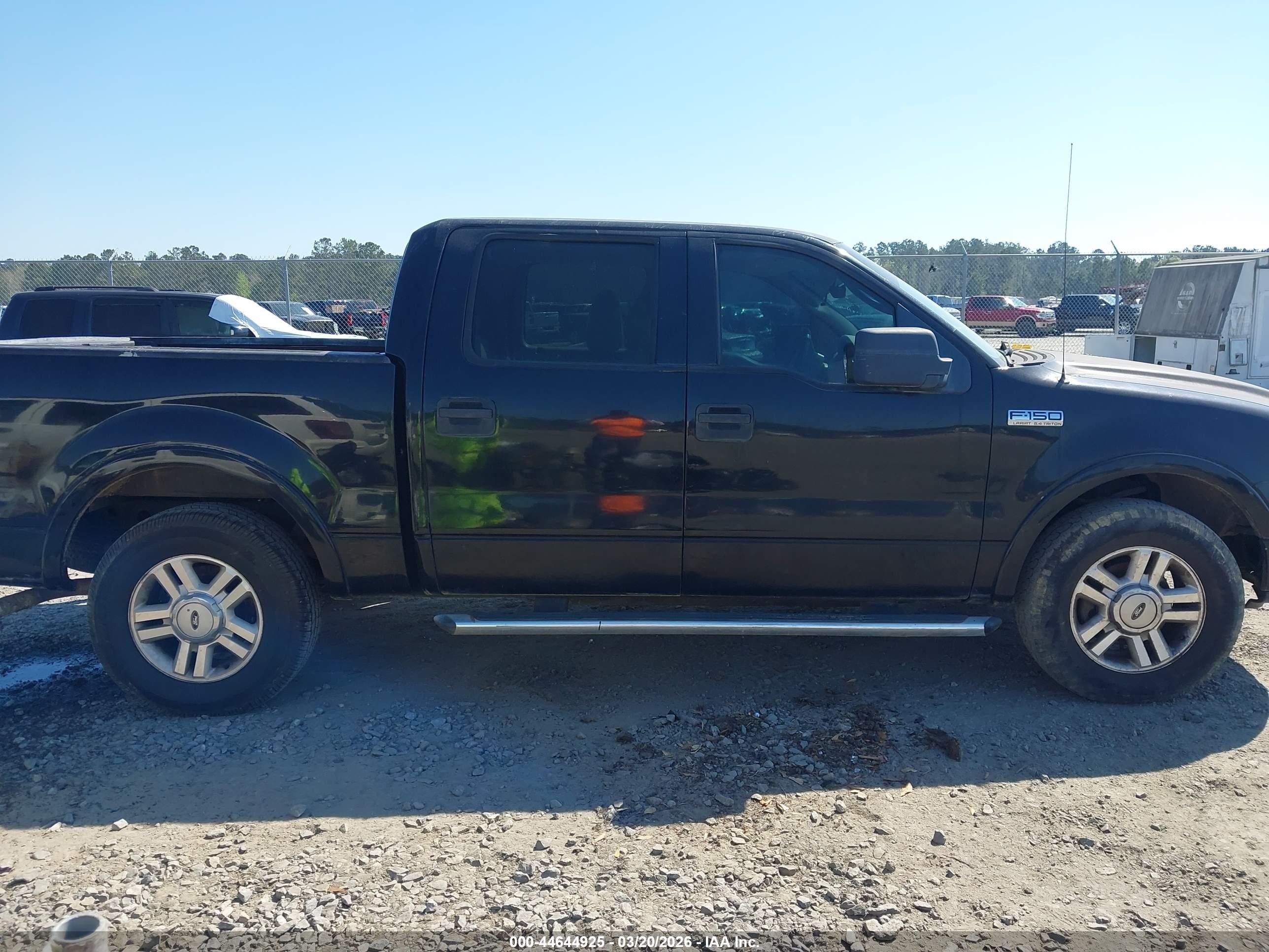 2004 Ford F-150 Lariat/xlt Black vin: 1FTPW12574KD63658