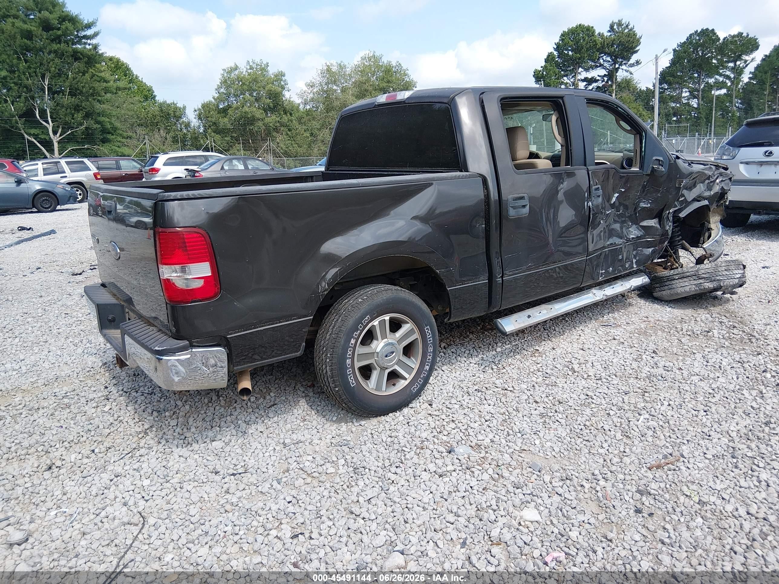 2005 Ford F-150 Lariat/xlt Gray vin: 1FTPW12575KE58660