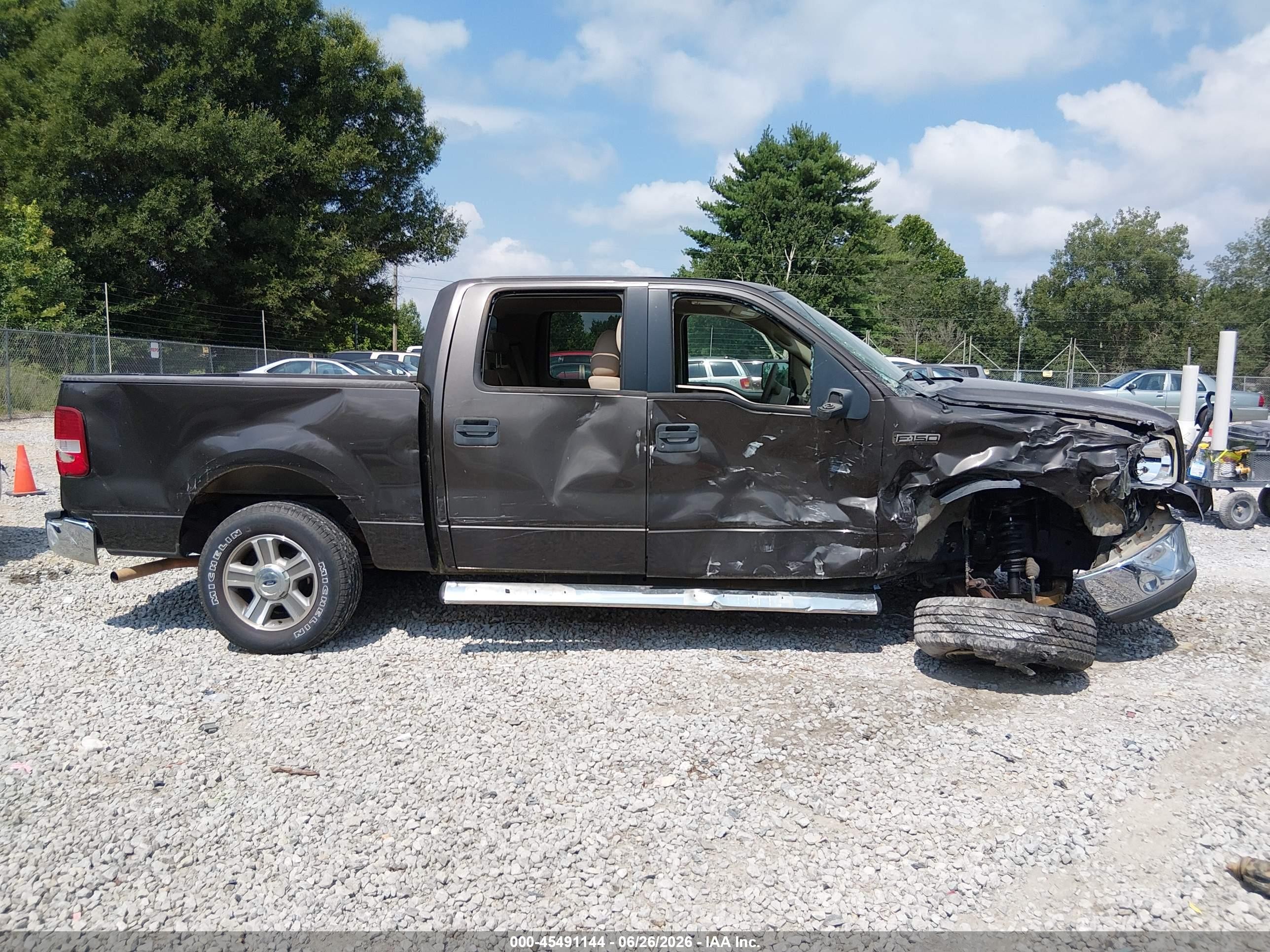 2005 Ford F-150 Lariat/xlt Gray vin: 1FTPW12575KE58660