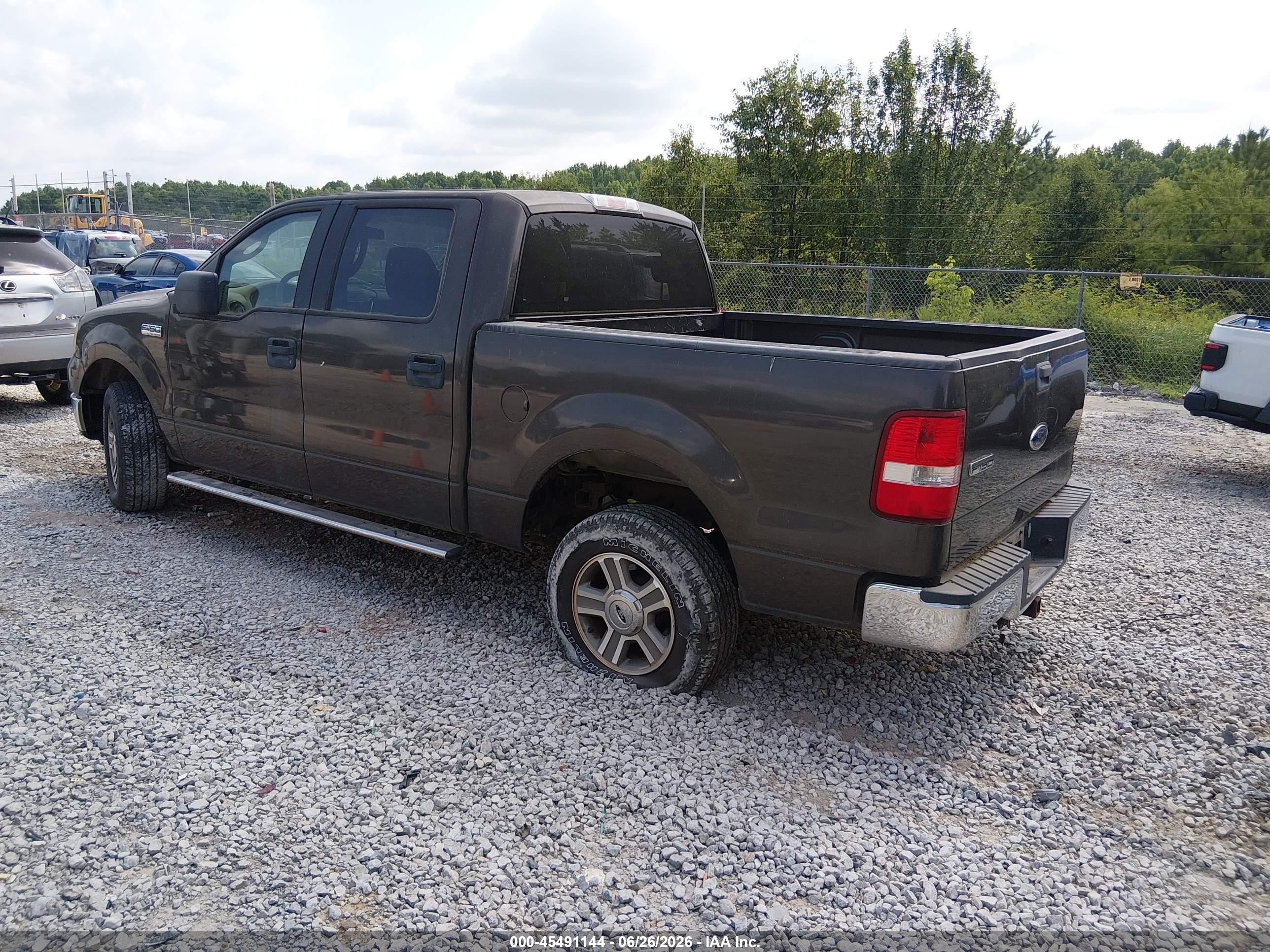 2005 Ford F-150 Lariat/xlt Gray vin: 1FTPW12575KE58660