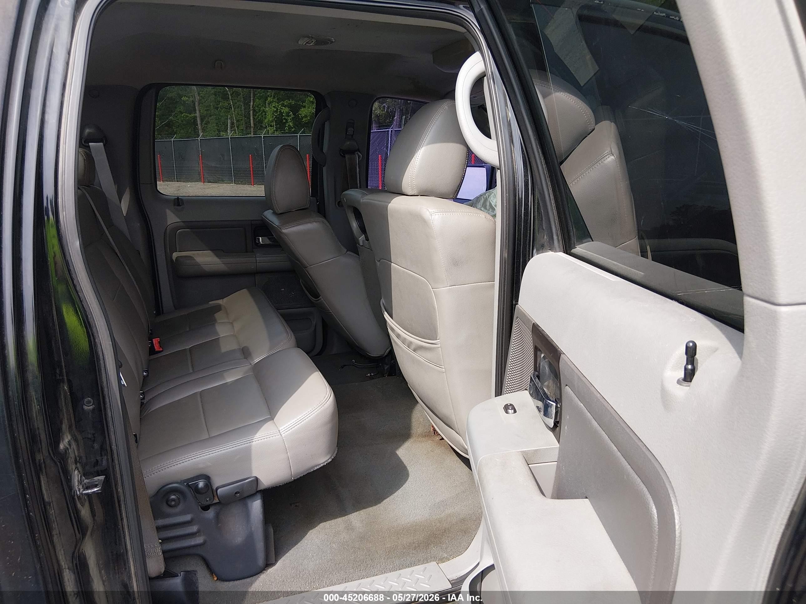 2005 Ford F-150 Lariat/xlt Black vin: 1FTPW12575KE71876