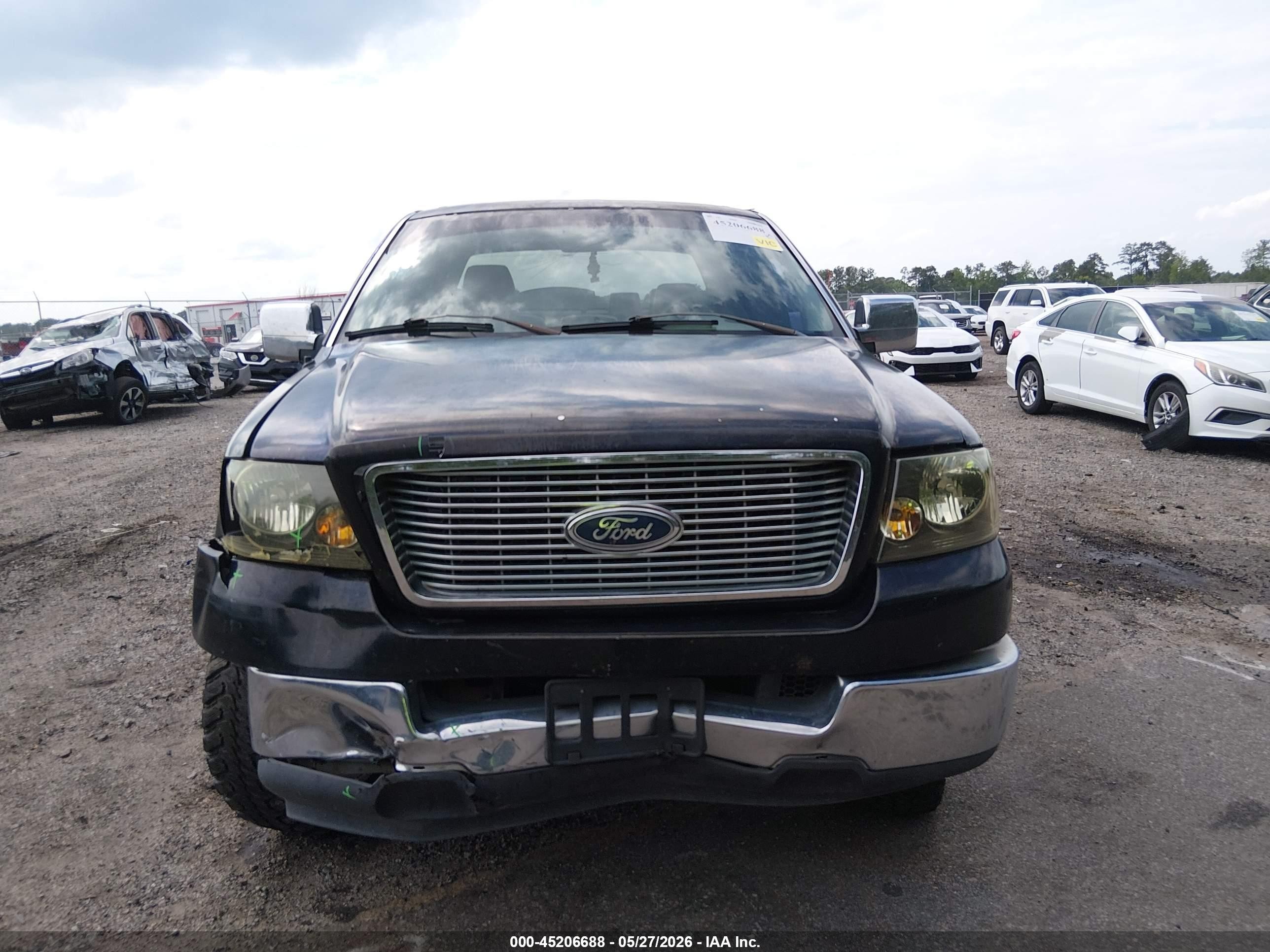 2005 Ford F-150 Lariat/xlt Black vin: 1FTPW12575KE71876