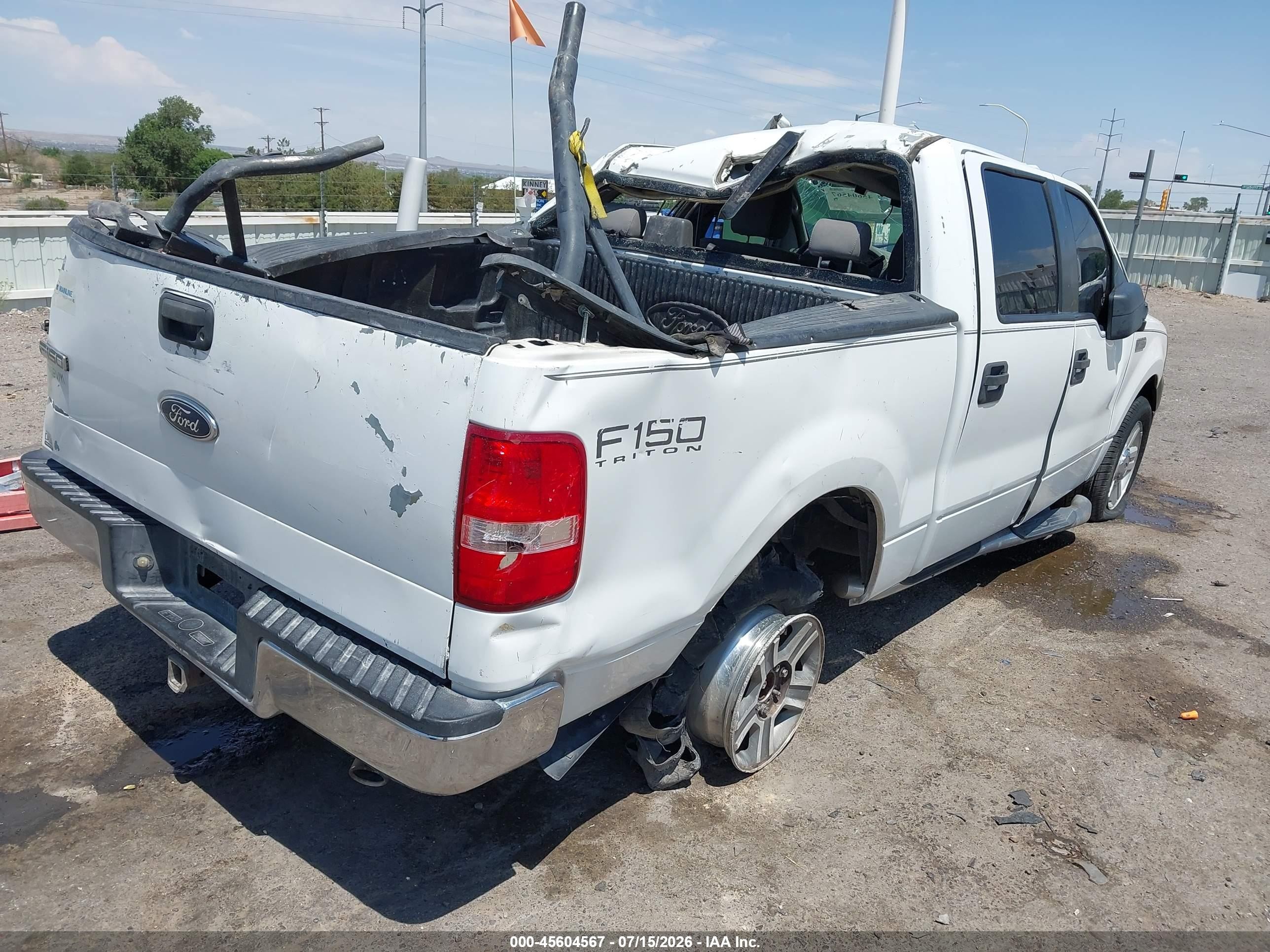 2005 Ford F-150 Lariat/xlt White vin: 1FTPW12575KE78410