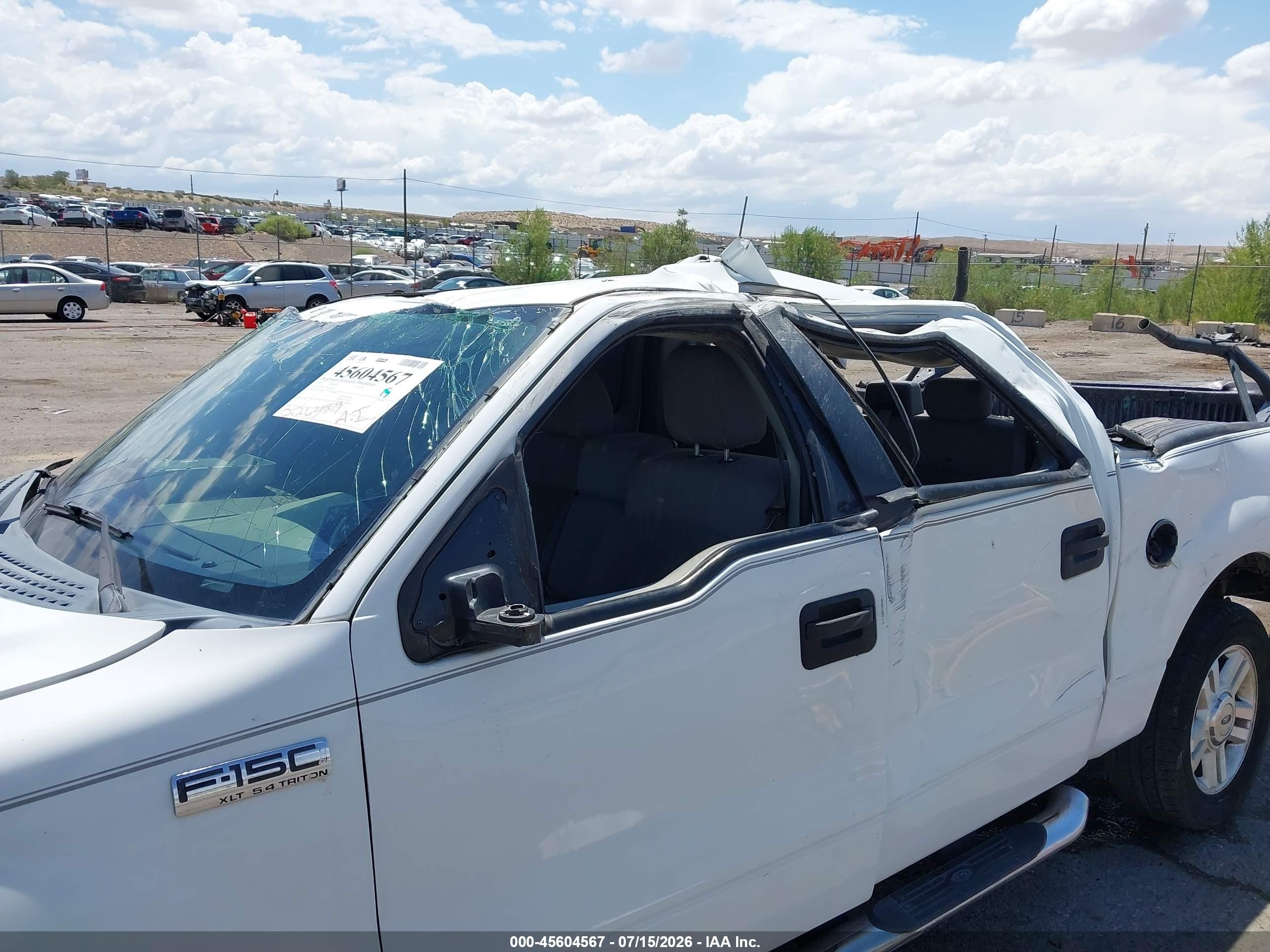 2005 Ford F-150 Lariat/xlt White vin: 1FTPW12575KE78410
