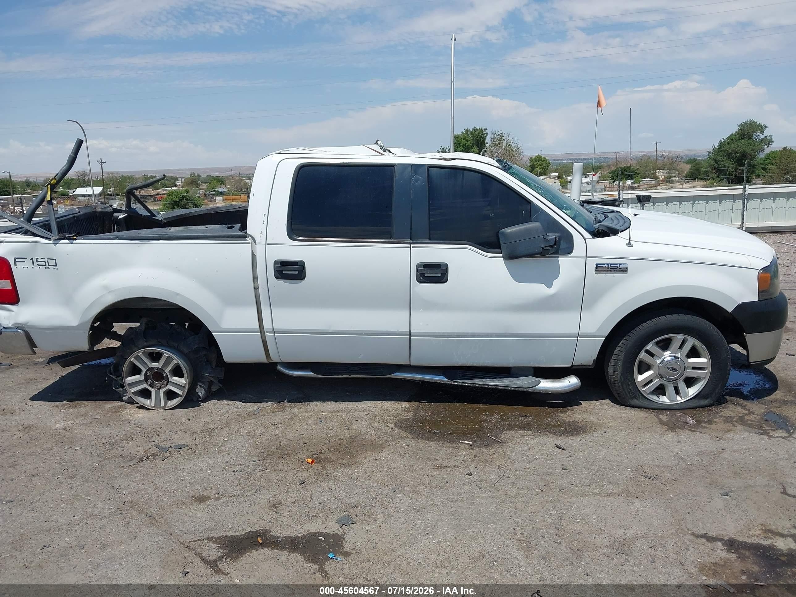 2005 Ford F-150 Lariat/xlt White vin: 1FTPW12575KE78410