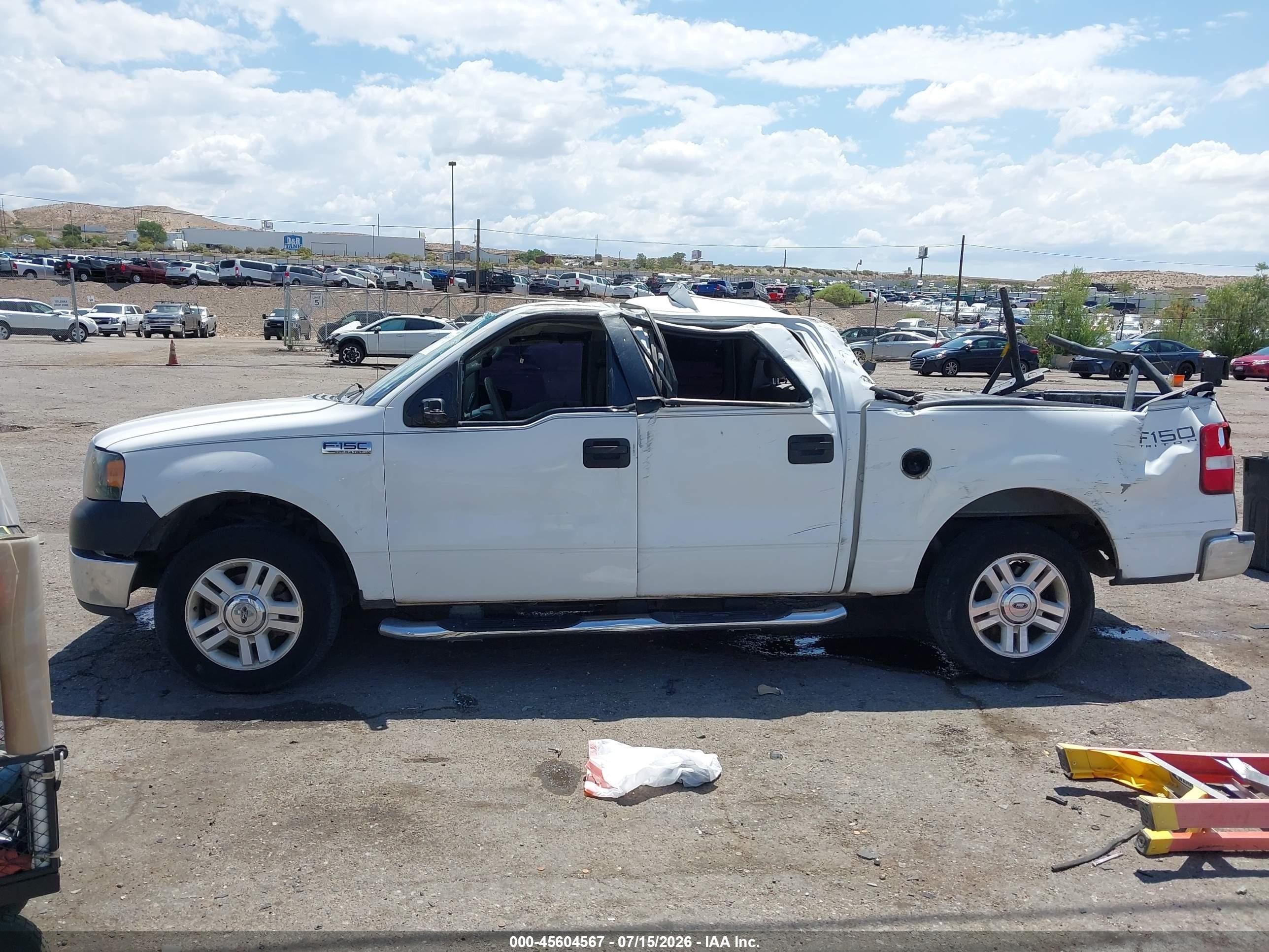 2005 Ford F-150 Lariat/xlt White vin: 1FTPW12575KE78410