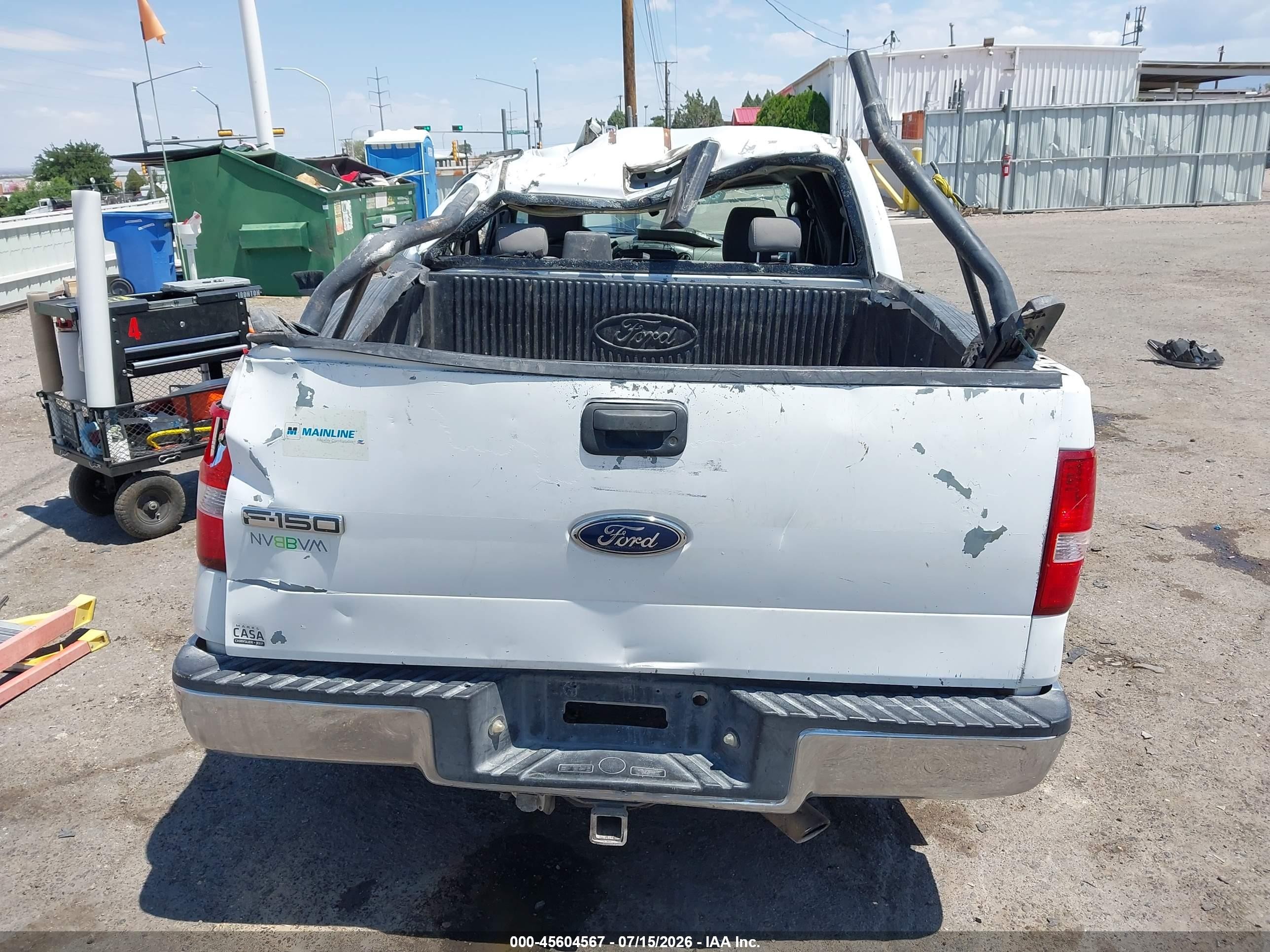 2005 Ford F-150 Lariat/xlt White vin: 1FTPW12575KE78410