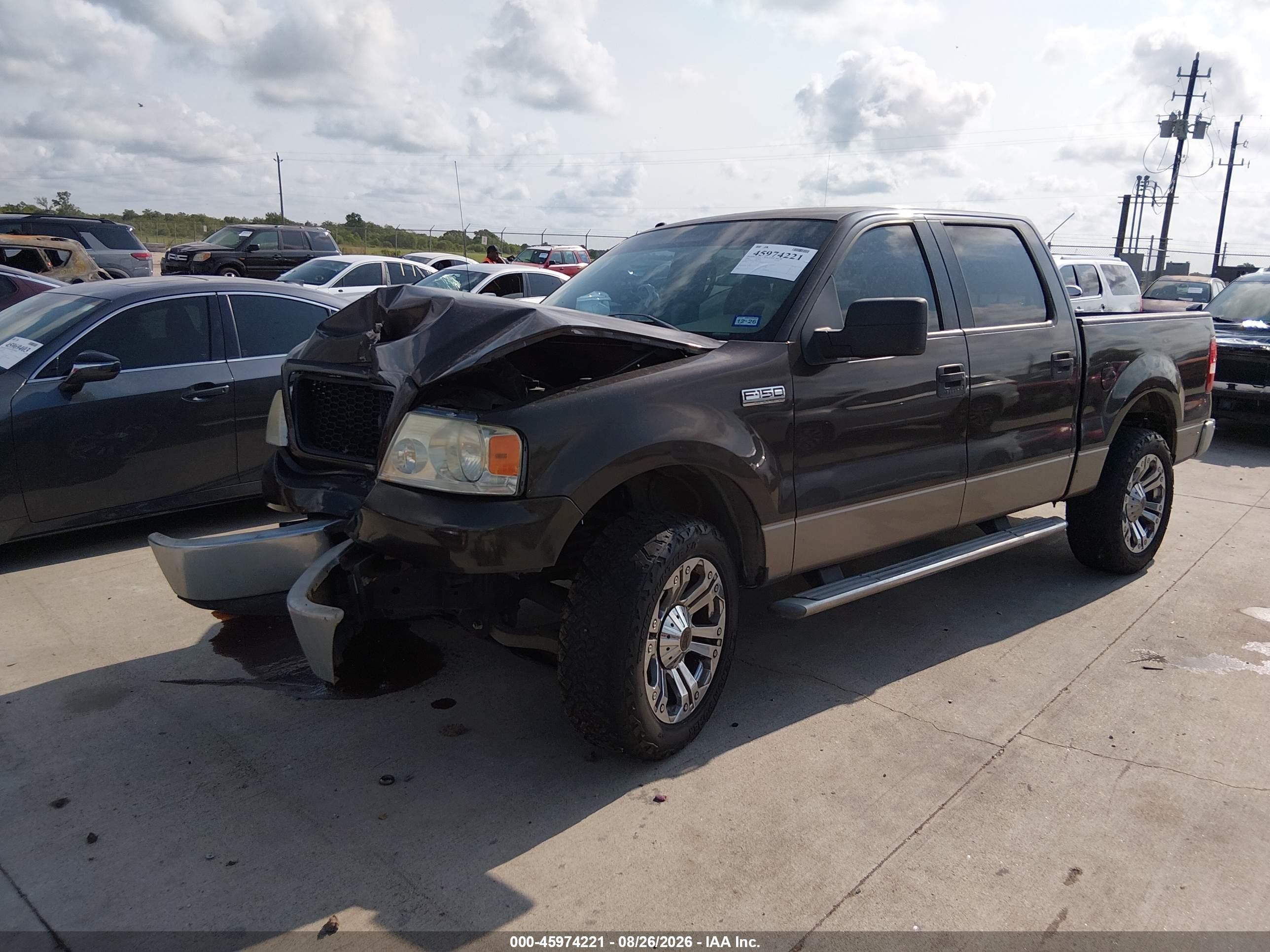 2006 Ford F-150 Lariat/xlt Серый vin: 1FTPW12576KB42337