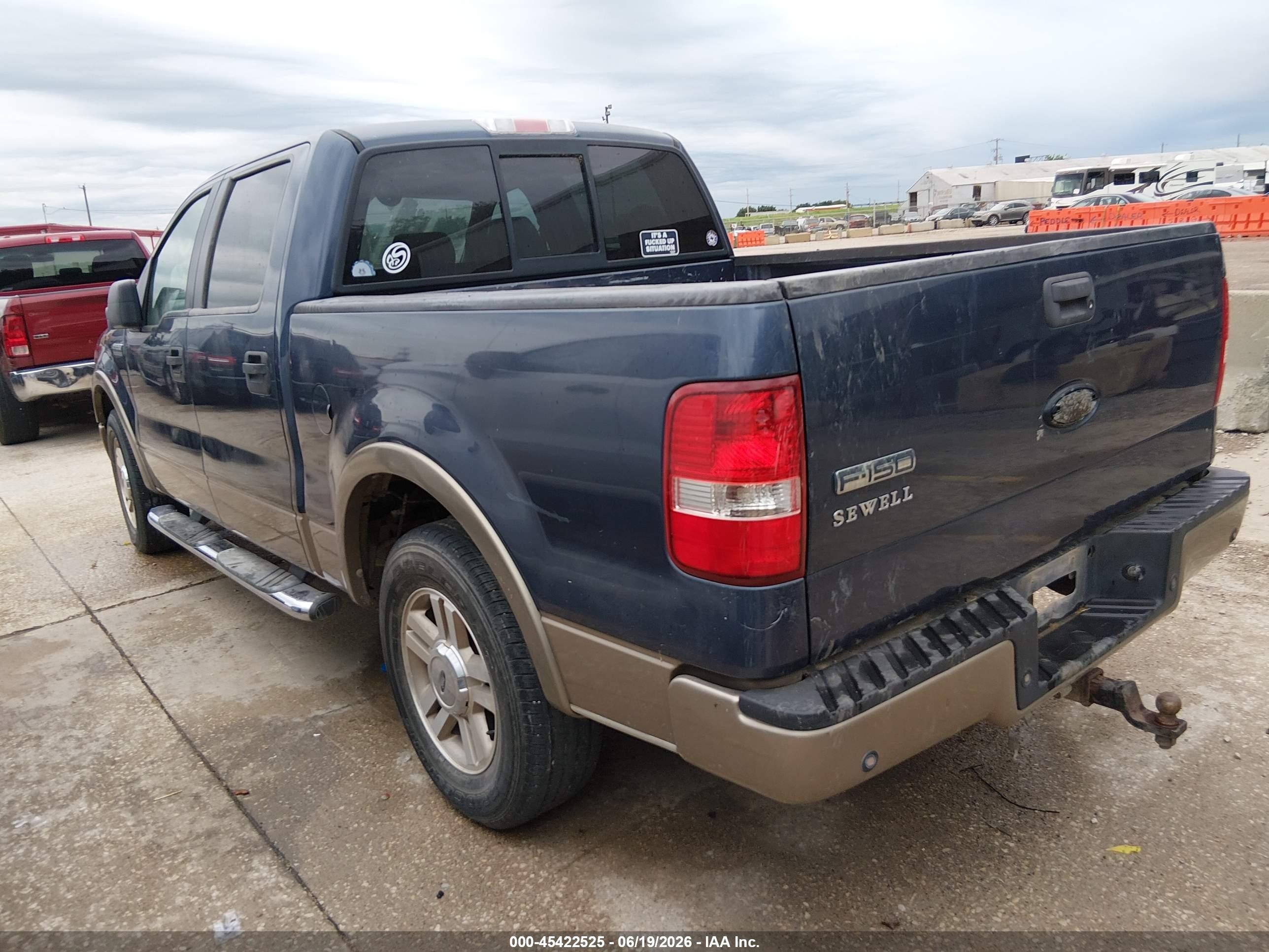 2006 Ford F-150 Lariat/xlt Blue vin: 1FTPW12576KC58282