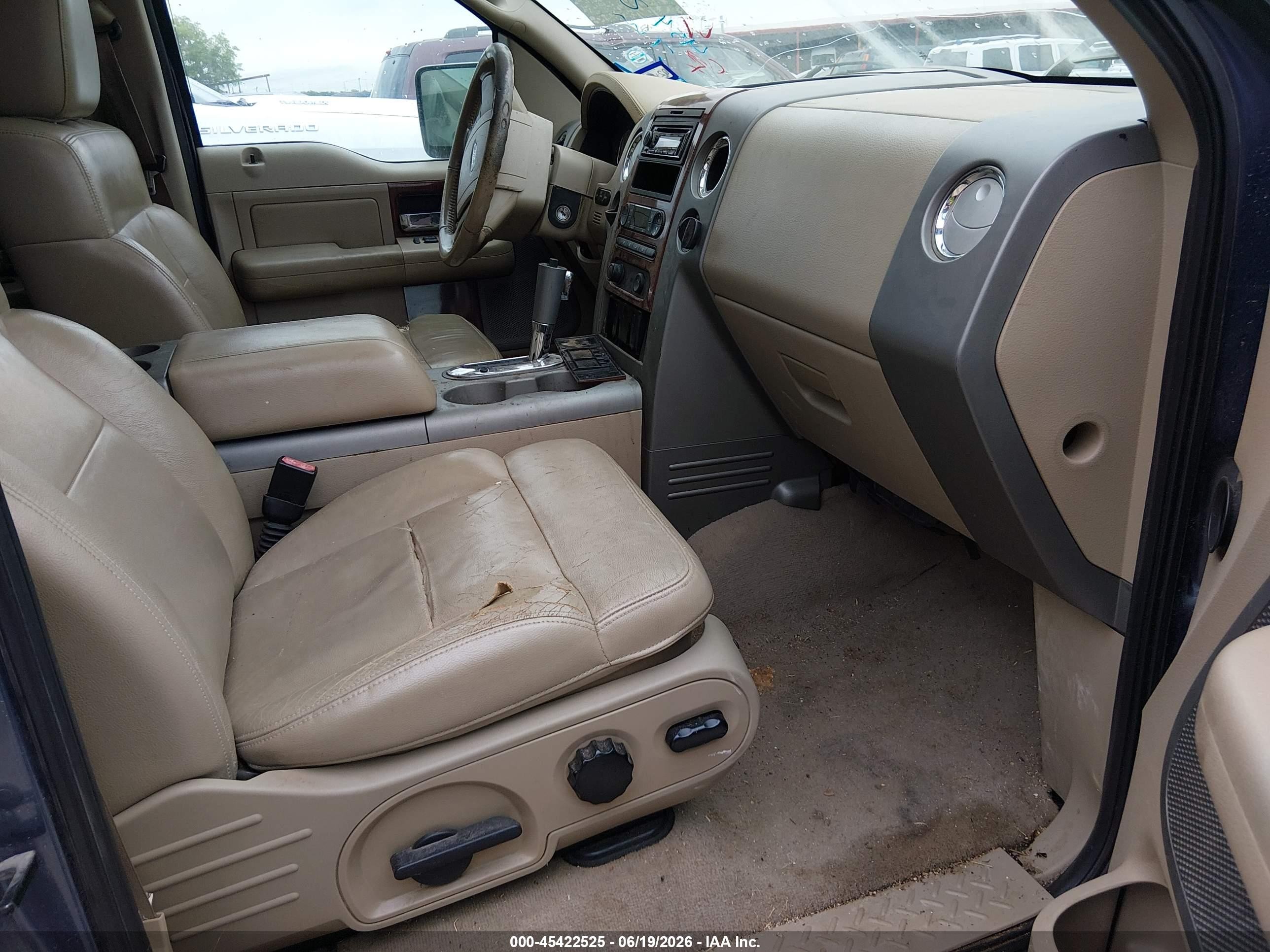 2006 Ford F-150 Lariat/xlt Blue vin: 1FTPW12576KC58282