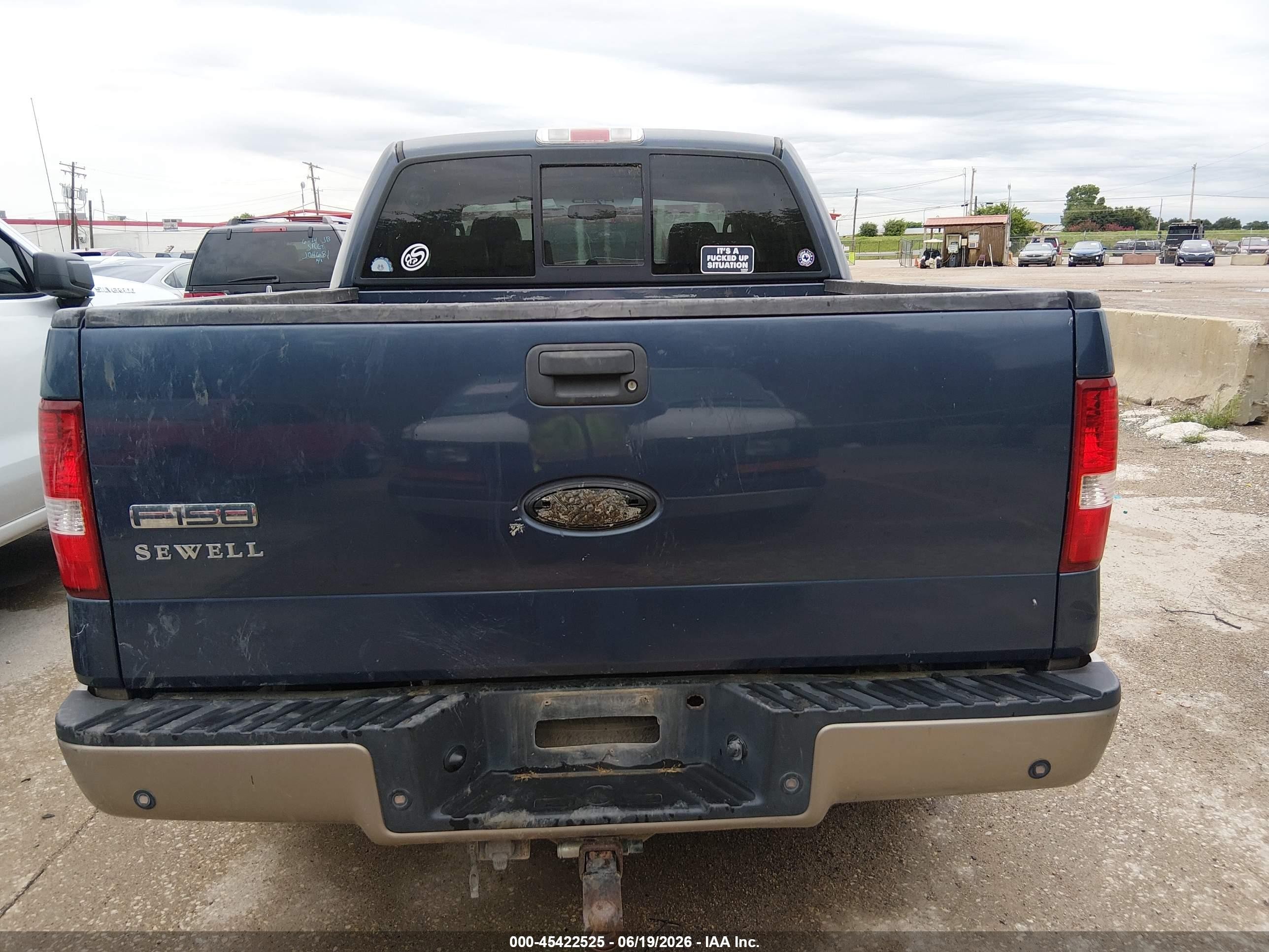 2006 Ford F-150 Lariat/xlt Blue vin: 1FTPW12576KC58282