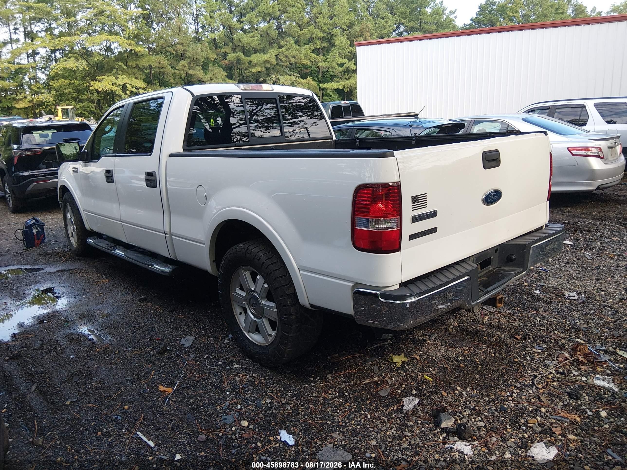 2006 Ford F-150 Lariat/xlt White vin: 1FTPW12576KD69902