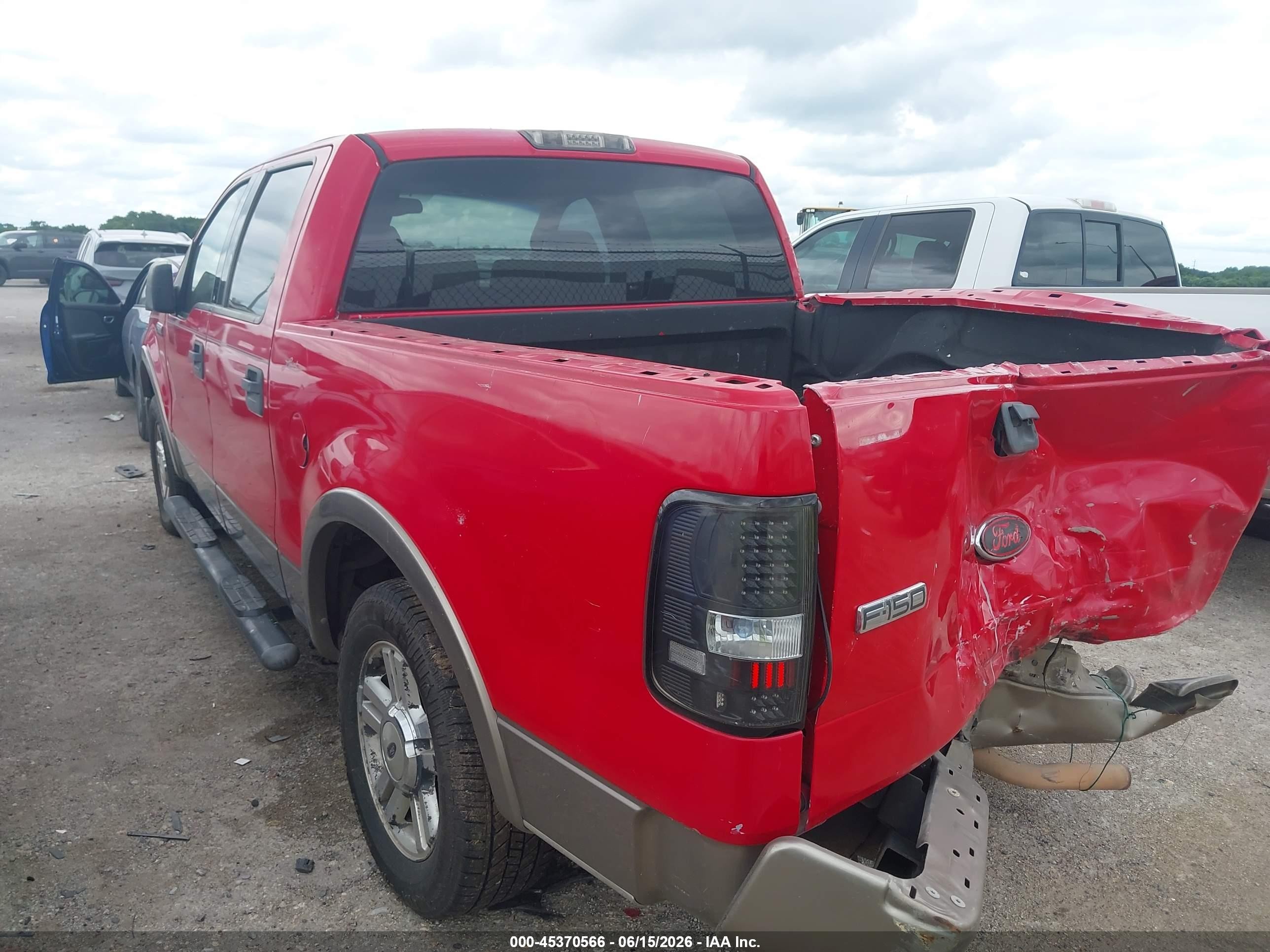 2004 Ford F-150 Lariat/xlt Red vin: 1FTPW12584FA32600