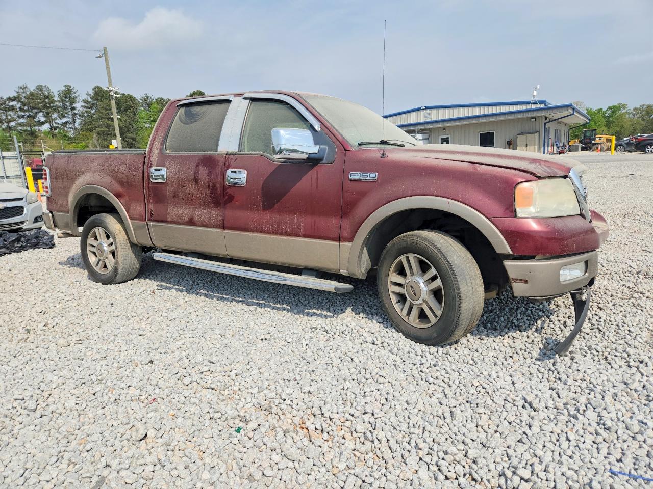 2005 Ford F150 Supercrew Maroon vin: 1FTPW12585FB03893